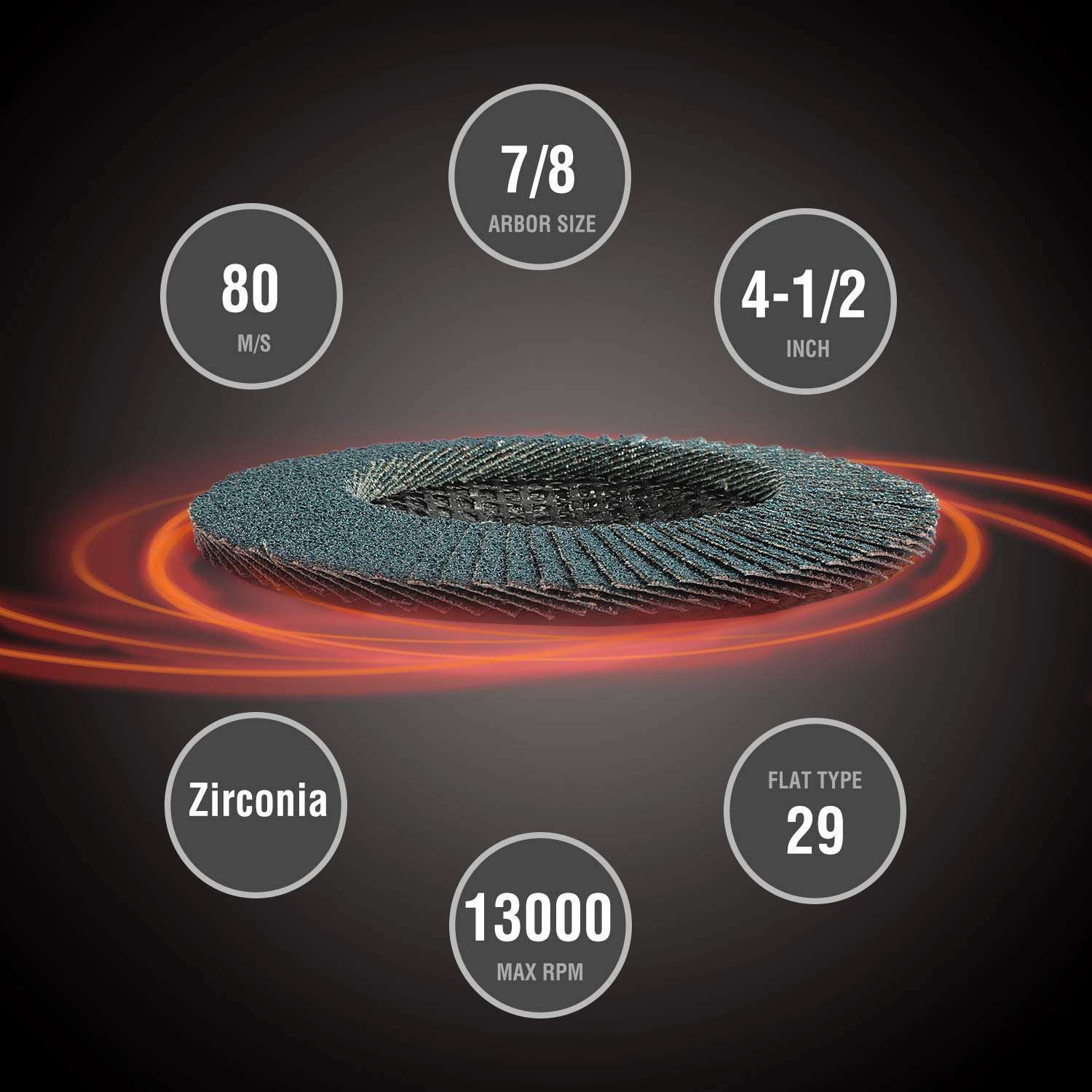 WORKPRO 20-Pack Flap Discs & WORKPRO 8-Piece Sanding Sponge Set 4