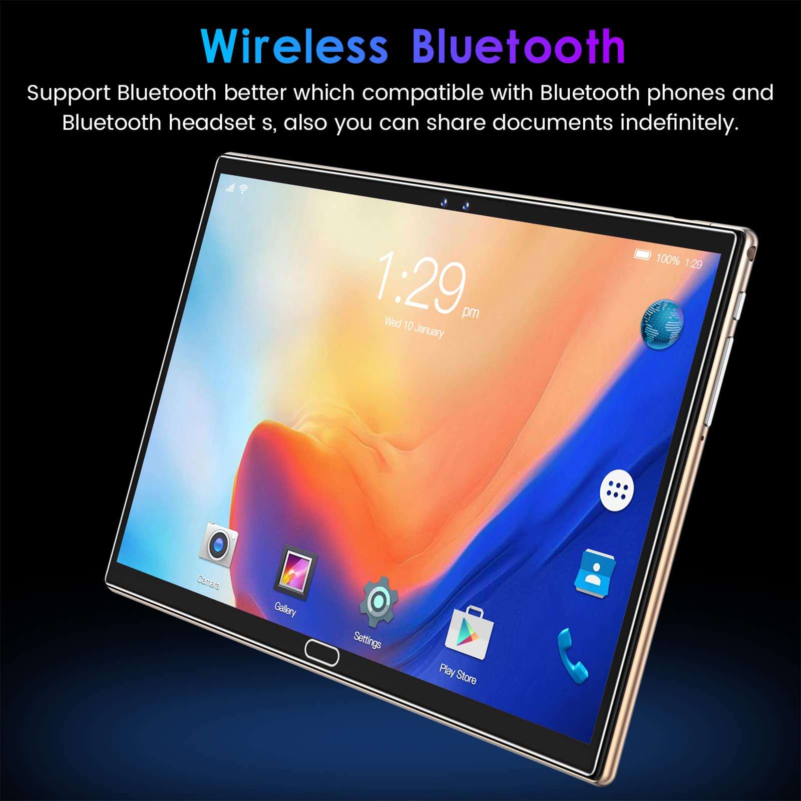 Qonioi Hd Tablet WiFi Bluetooth Android Voice Call Game Tablet,10 Inch IPS Display Screen,WiFi,2gb Ram+16gb ROM,4000mah,Android 5.1 System Excellent Performance, Stylish Appearance 5