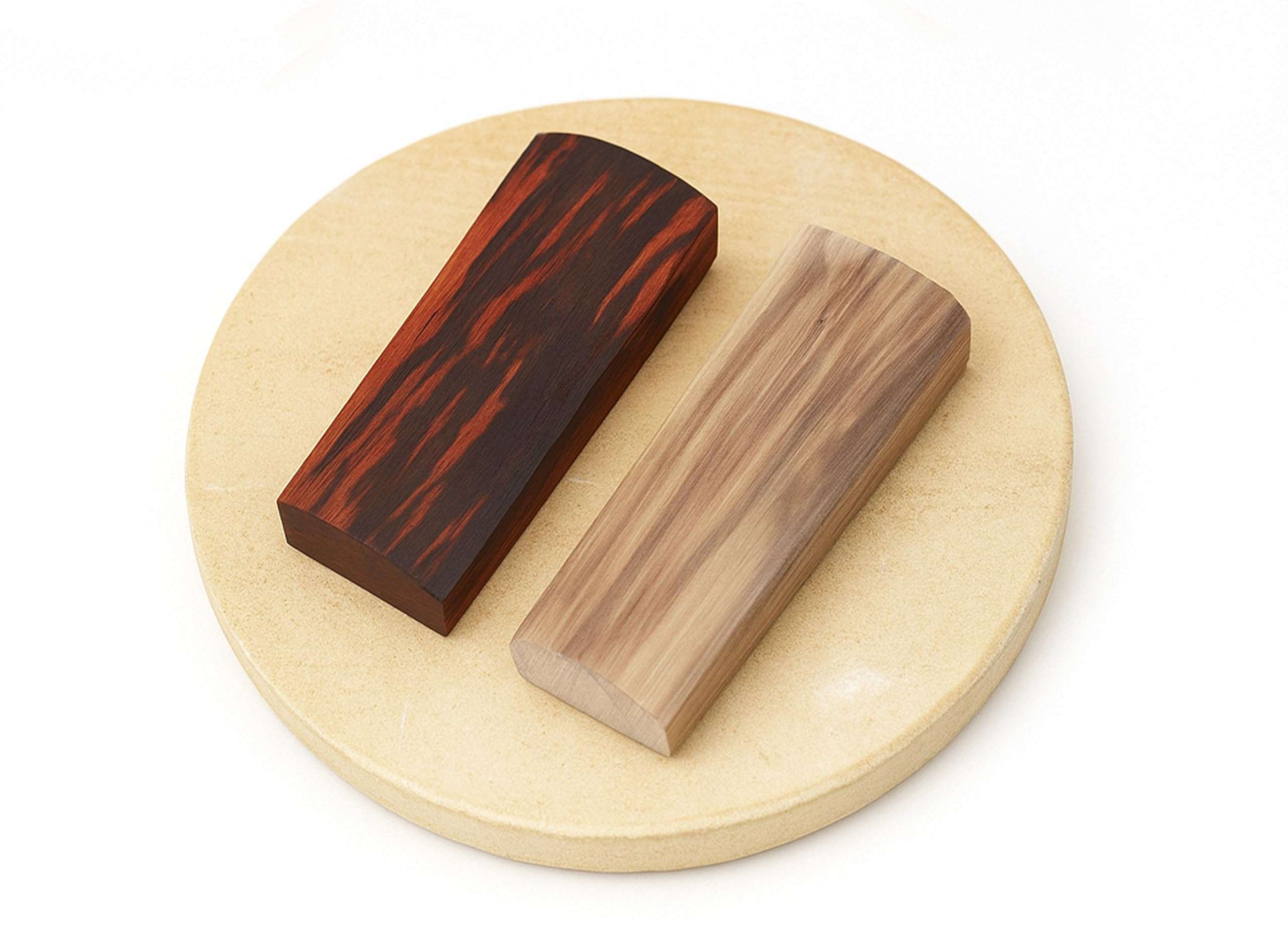 KC PRODUCTS Natural Sandalwood (Chandan) Pata Board with Red and White Sandalwood Stick Chandan Stick for Puja, Tilak, Face (1 Board with 2 Original Natural Sandalwood Sticks RED+White -Size 5-inches) 3