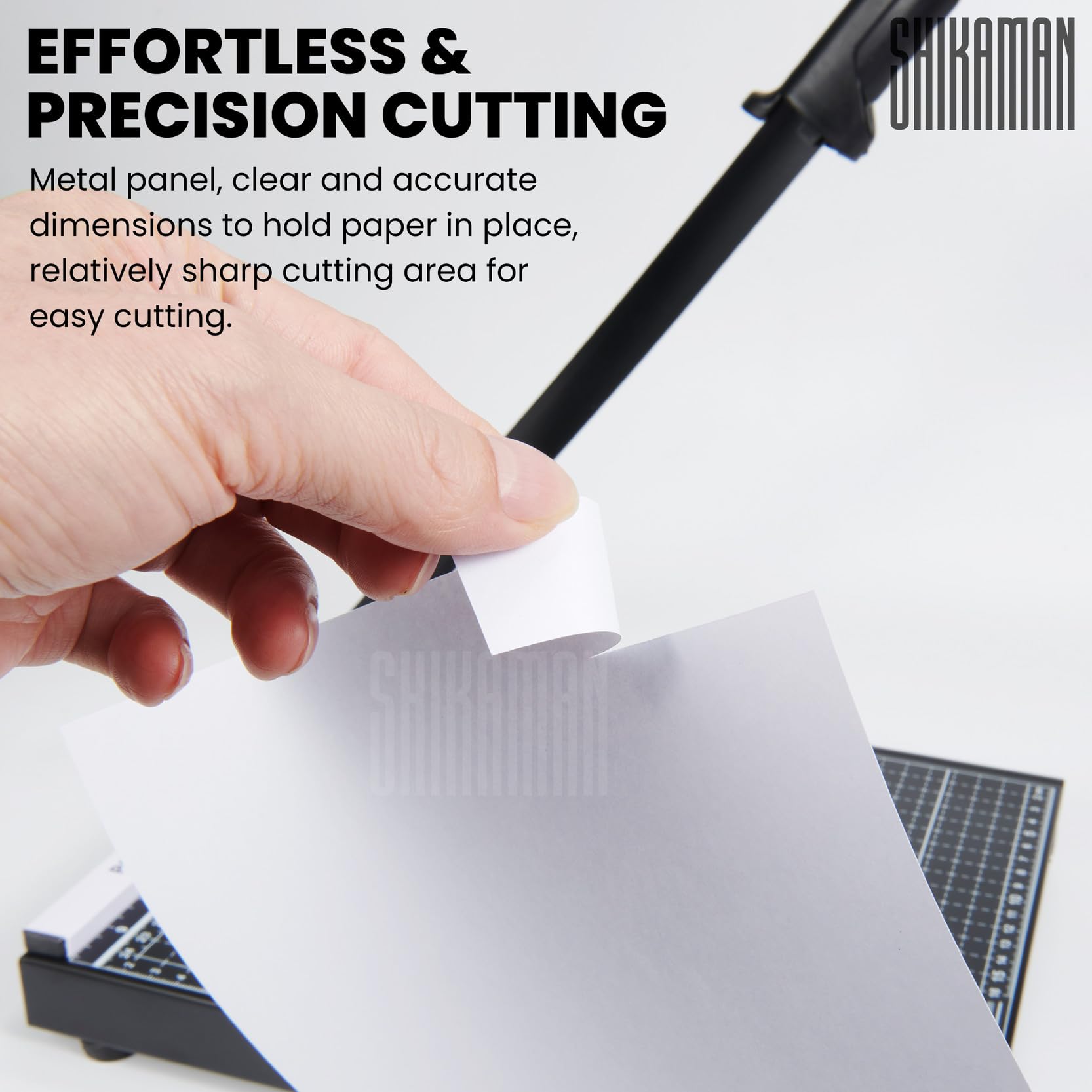 12" Guillotine Paper Cutter, 15 Sheets Capacity, Metal Base (Black A4, 12in 1P) 4
