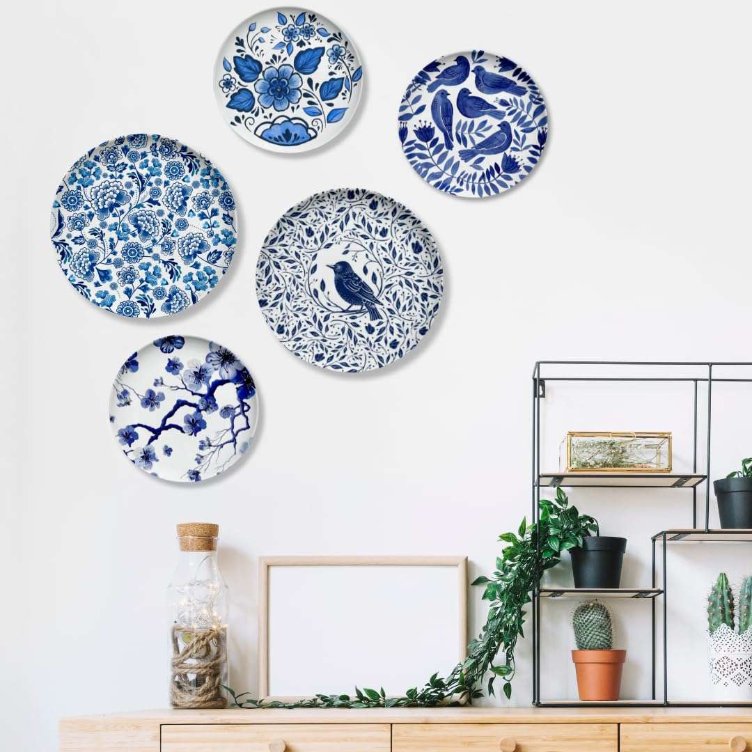 7 Decore Ceramic Plates for Wall decorartion & Home Decoration | Perfect for Living Room, Dinning Room & Bed Room | Hotel & Cafe Decor | Delft Art Design | Ideal Gift Option 3