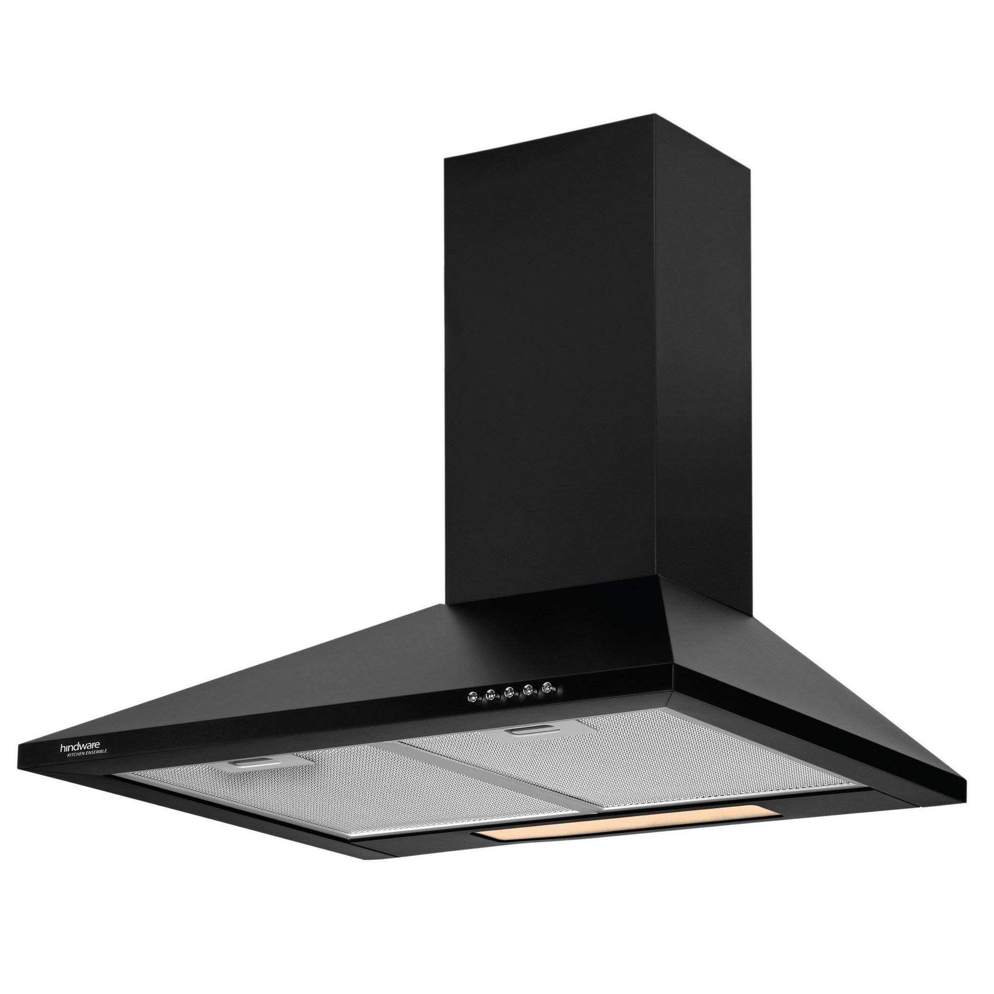 Hindware 60cm 700 m3/hr Chimney (Clarissa Black 60, 2 Cassette Filters, Black) 6