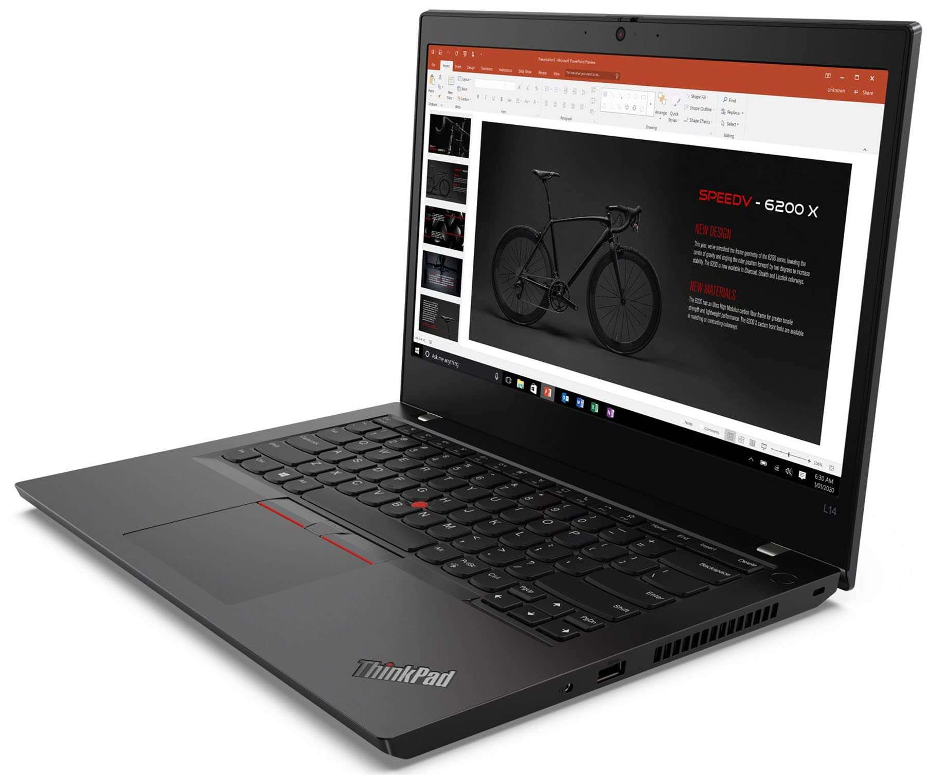 Lenovo ThinkPad L14 Gen 1 Home & Business Laptop (AMD Ryzen 5 PRO 4650U 6-Core, 8GB RAM, 1TB PCIe SSD, AMD Radeon, 14.0" 60Hz Full HD (1920x1080), Win 10 Pro) with MS 365 Personal, Hub 5