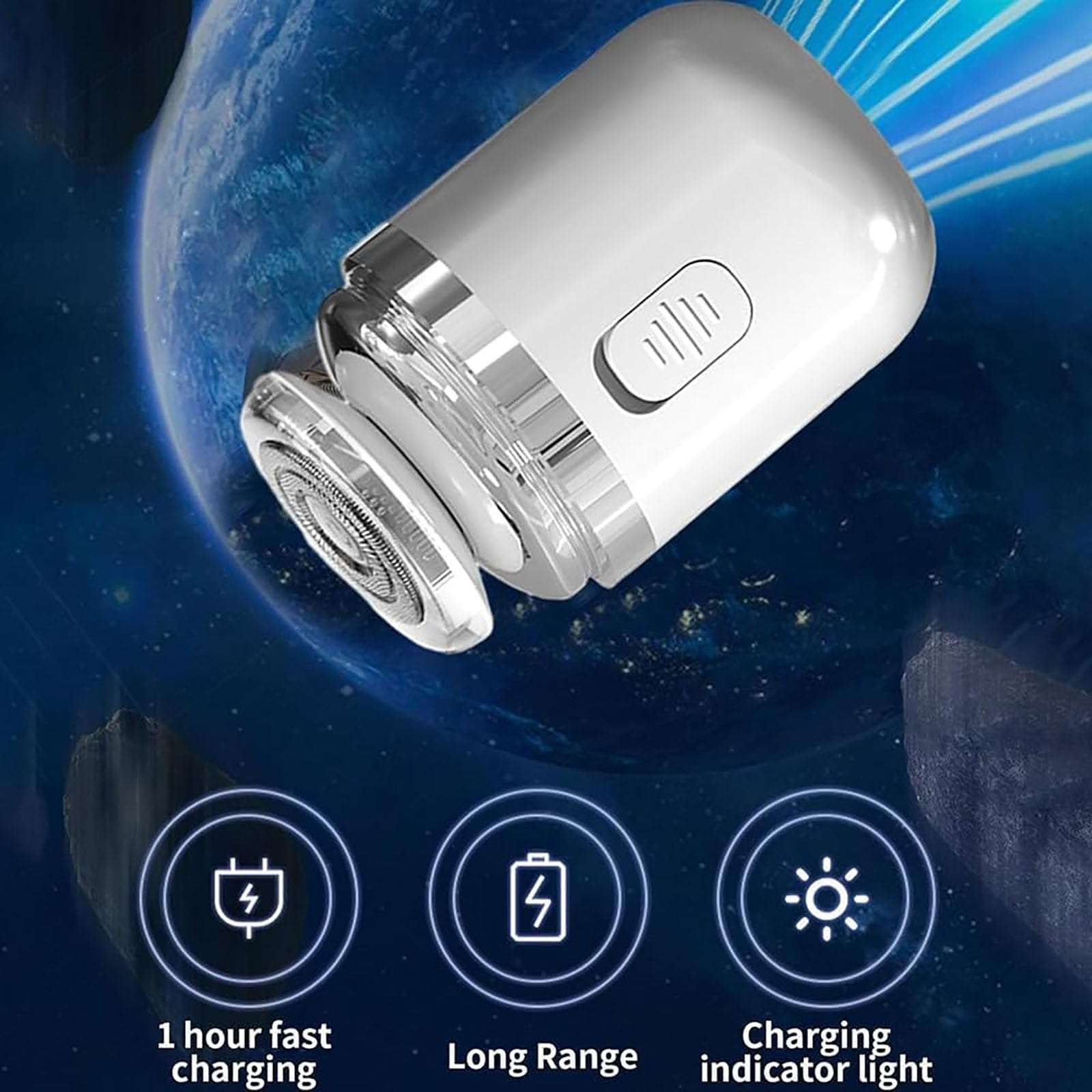 Capsule Razor, Capsule Razor Mini Portable Electric Shaver, Multifunctional Capsule Shave Men's Razor, Mini Portable Electric Shaver, Capsule Razor for Women and Men (Black) 6