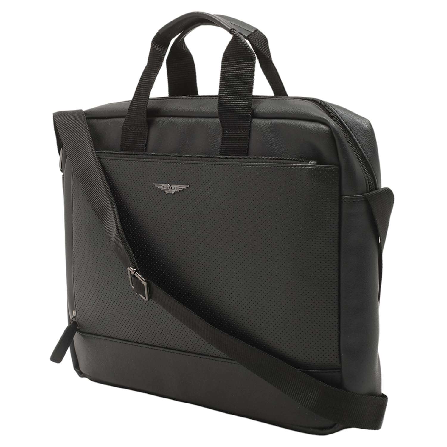 POLICE Tember 15" Laptop Briefcase - Black 6