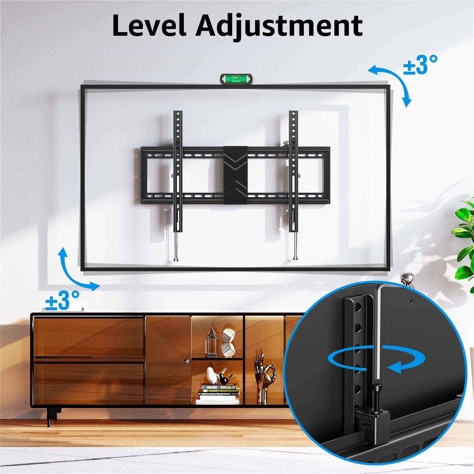 MOUNTUP Full Motion TV Wall Mount for 47-90 Inch TVs MU0015 & Tilt TV Wall Mount MU0088 Bundle 4