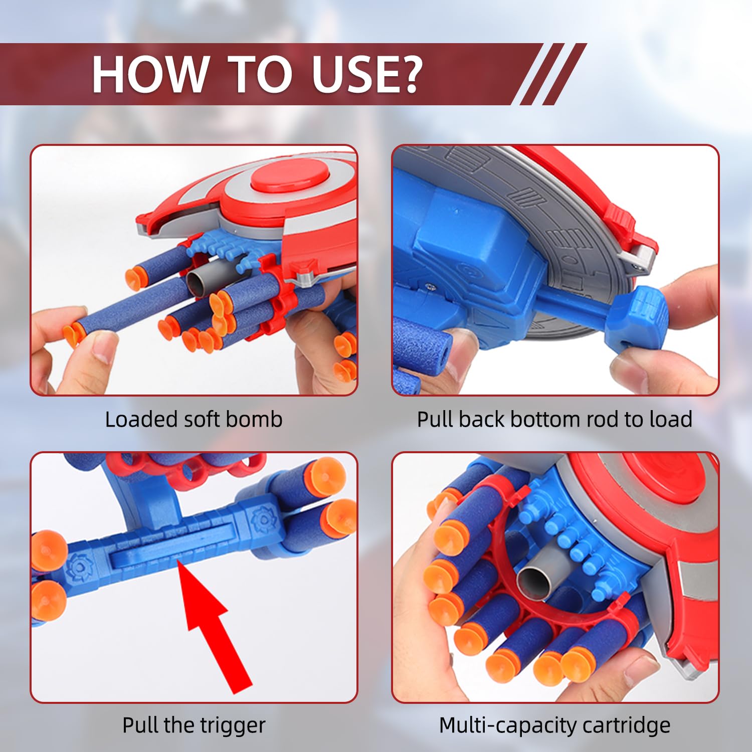 Keivon Spider Web Shooter for Kids Shield Dart-Blasting Shooting Toys for Guns Superhero Boys Grils Roleplay Gift for Age 6 7 8 9+ Years Old Birthday Party Halloween Christmas 6