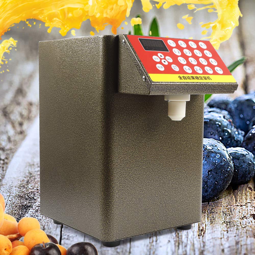 Automatic Fructose Dispenser, Sugar Syrup Dispenser Fructose Quantitative Machine Bubble Tea Equipment for Milk Tea Soft Drink 110V 280W 3