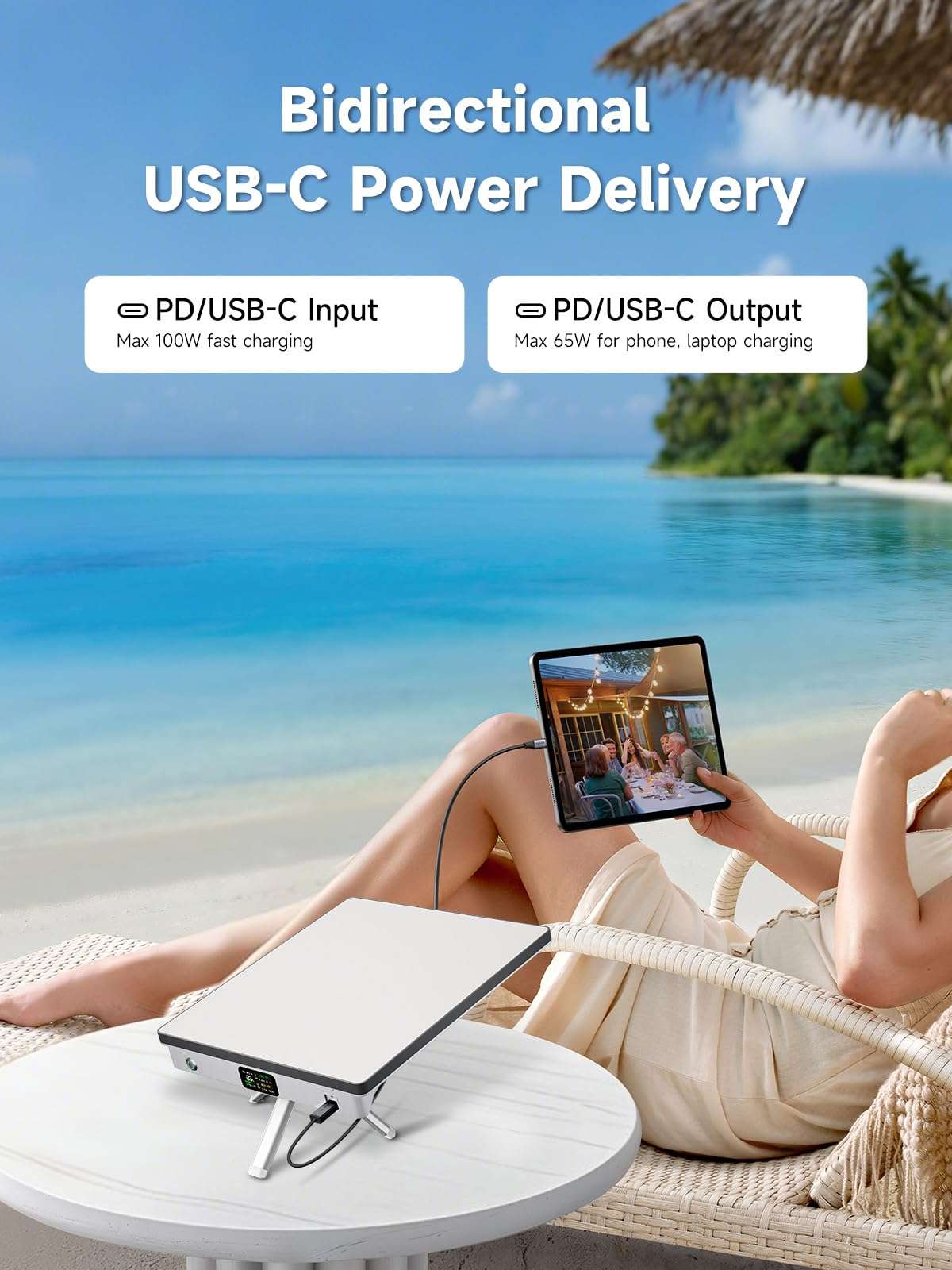 PeakDo LinkPower Power Bank and Tripod Adapter Compatible with Starlink Mini 4