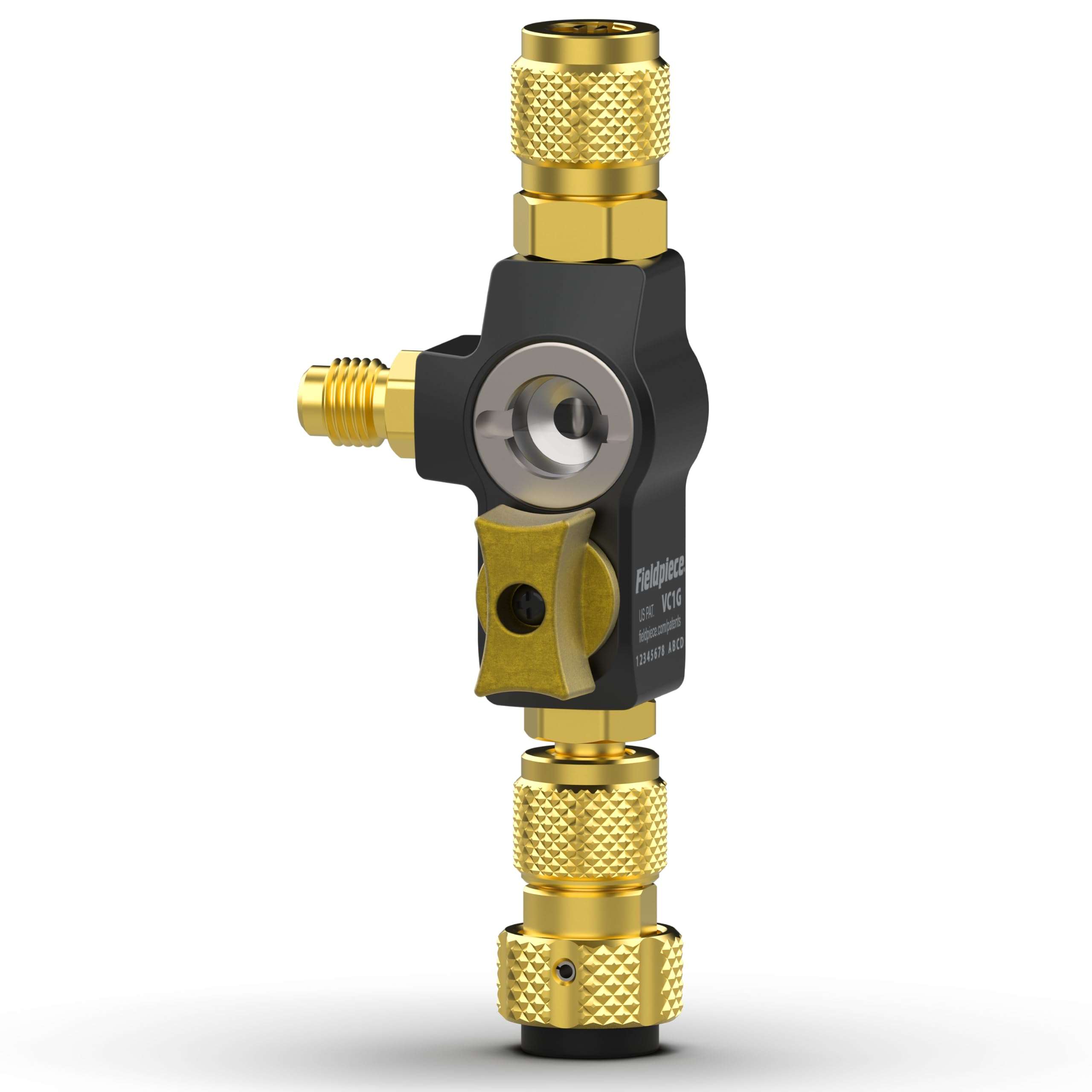 Fieldpiece - VC1G 1/4″ Valve Core Removal Tool with Sight Glass - Vacuum-Rated 20 microns & A2L Compatible - HVAC Tools 1
