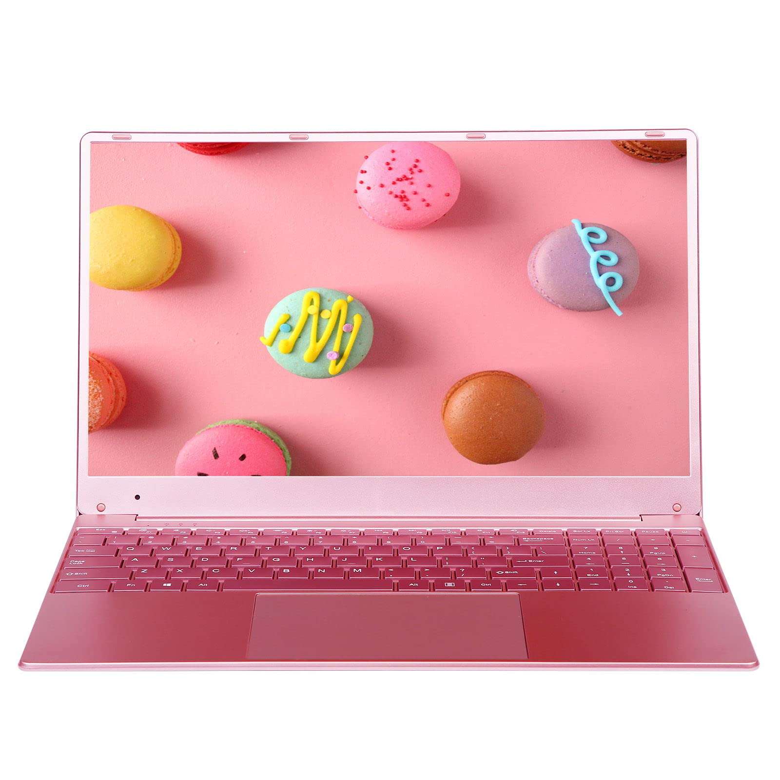 iTSOHOO Windows 10 Slim Laptop,15.6 inch IPS Screen,lntel Celeron Quad Core J4125 Notebook Computers,8GB RAM DDR4,256GB SSD,Full Size Backlit Keyboard,Bluetooth,Camera,Dual Band WiFi (Pink) 1