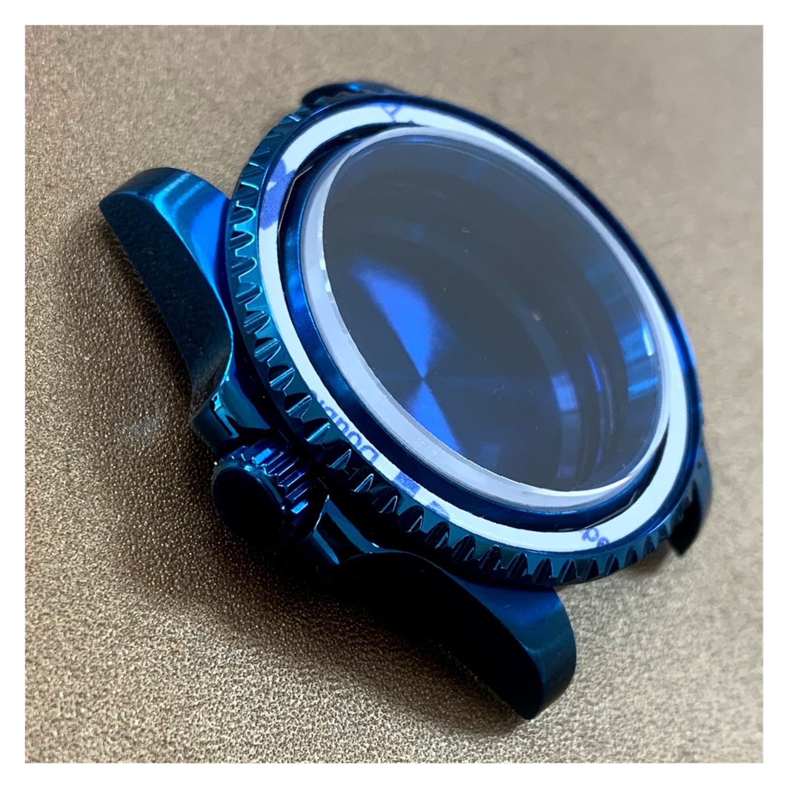 HREHAAKVK Watch 40mm PVD Blue Case Sapphire Glass 316L Stainless Steel With Japanese NH36 Automatic Movement watch case(8) 5