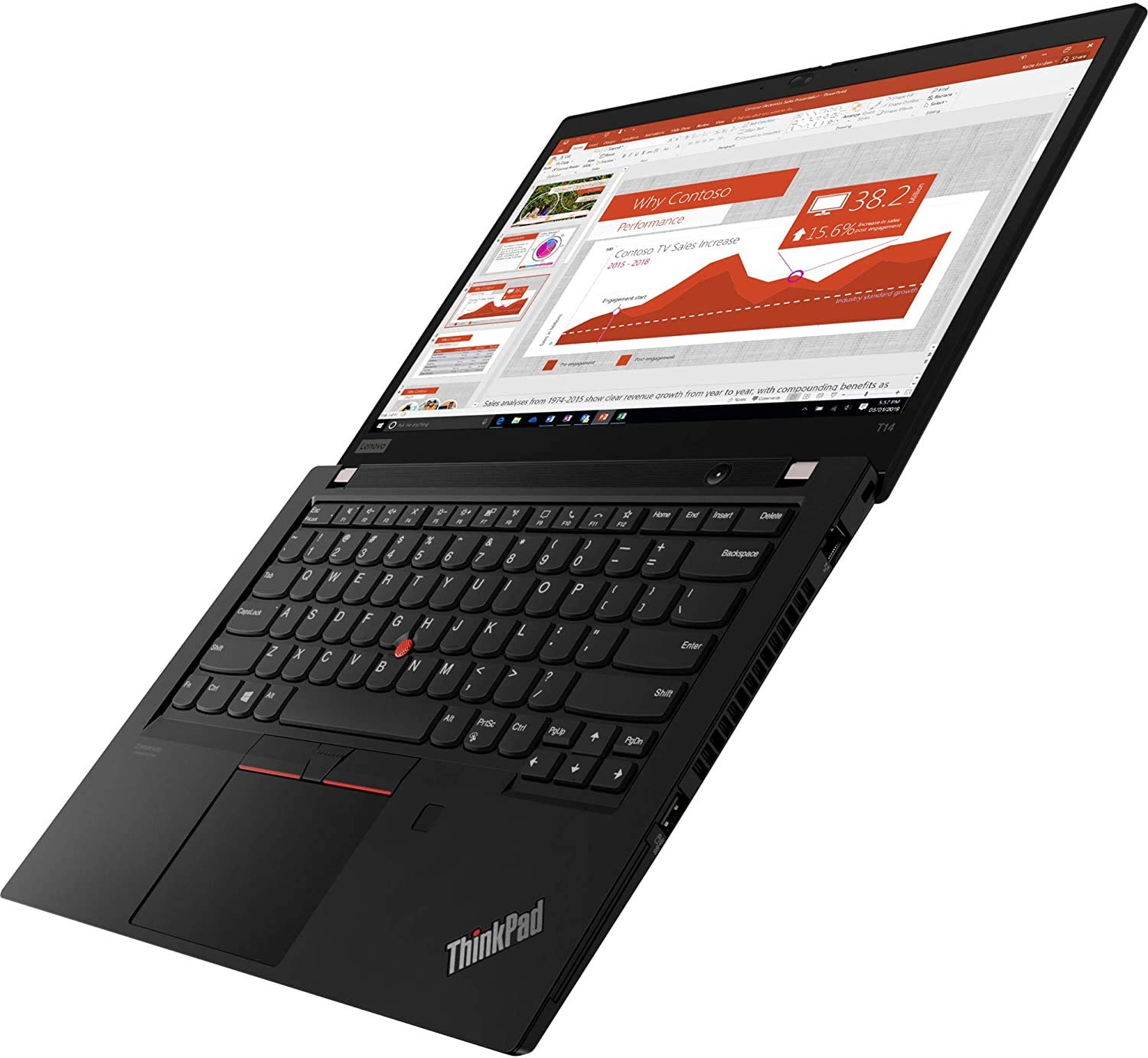 Lenovo ThinkPad T14 Gen 2, AMD Ryzen 7 Pro 5850U, 8 Cores,14" FHD (1920x1080) IPS 400 nits, 16GB DDR4 RAM, 1TB PCIe NVMe SSD, Fingerprint Reader, Win10Pro 3