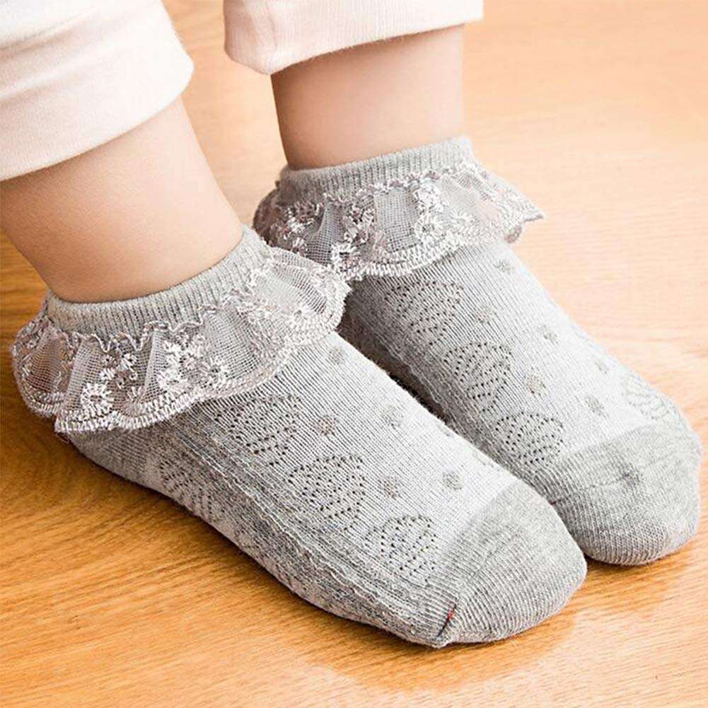 Baby Summer Girls' Princess Lace Thin Spring Summer Cotton Socks Dressy Socks (Multicoloured, 6-12 Months) 5