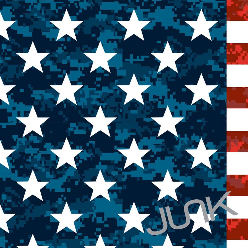 JUNK Brands Pro Sport Honor Americana Collection Flex Tie Headband, Red/White/Blue 3