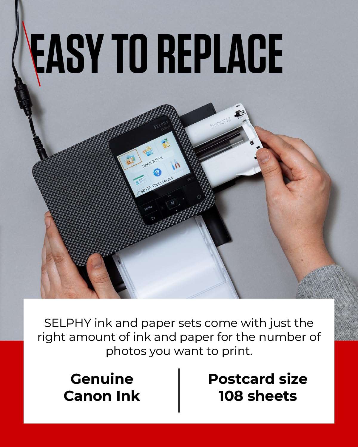 Canon RP-108 Color Ink/Paper Set, Compatible with Selphy CP910/CP820/CP1200/CP1300/CP1500 6