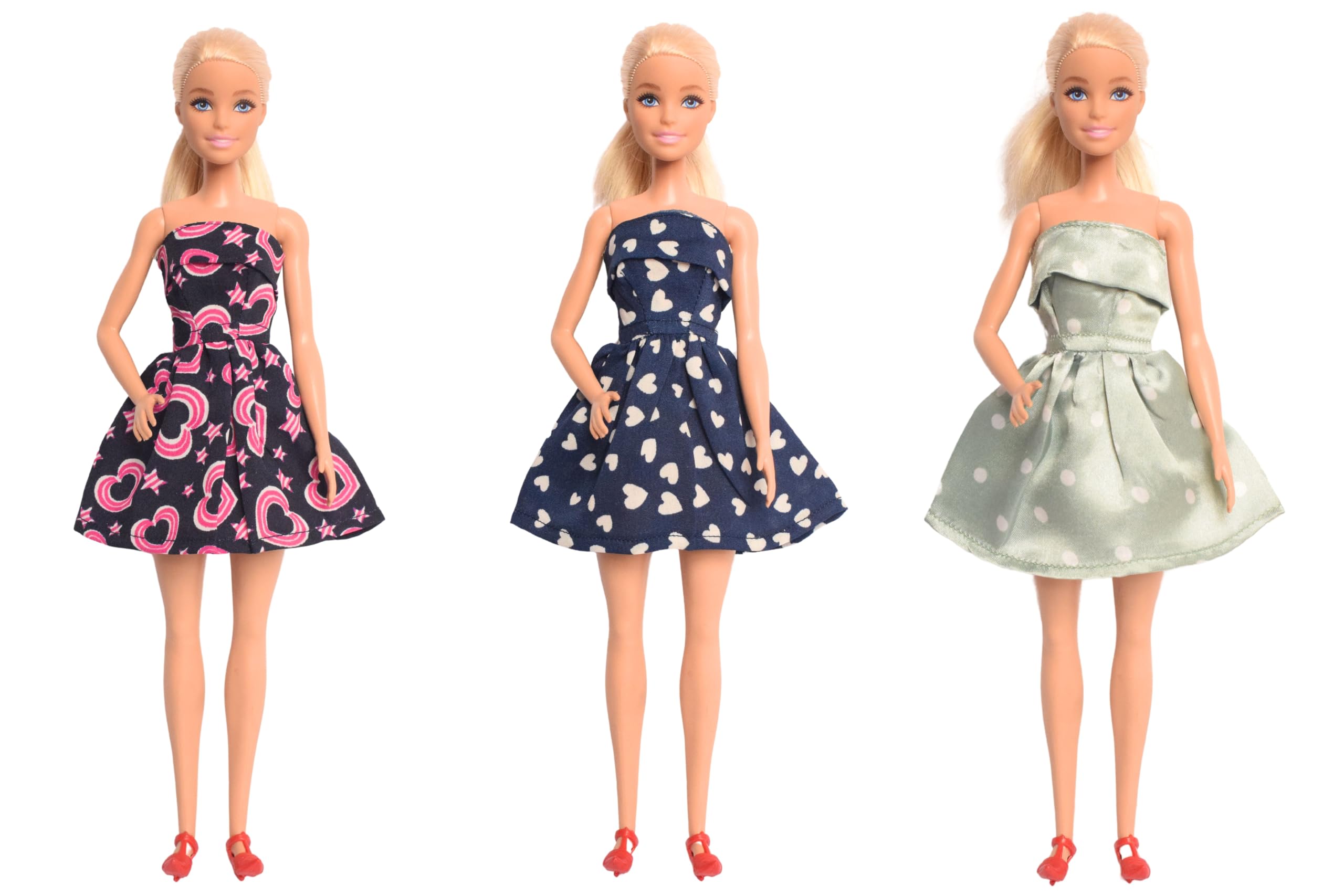 El Figo Doll Clothes, Doll Dresses and Accessories Featuring 3 Printed Outfits with Accessories (Tailored Doll Dress for 28 - 31 c.m ) 4