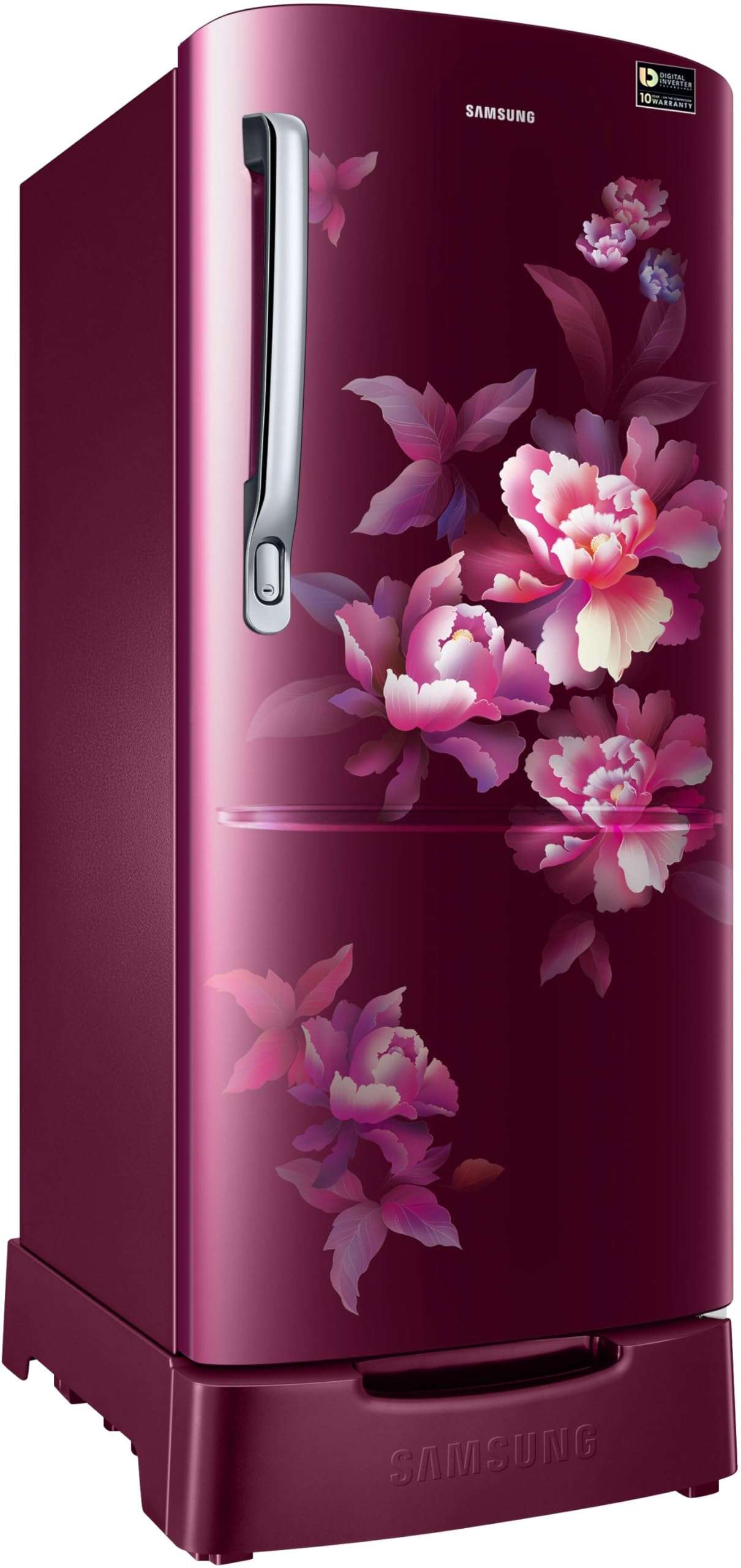 Samsung 183 L, 4 Star, Digital Inverter, Direct-Cool Single Door Refrigerator (RR20C1824HN/HL, Himalaya poppy Blue, Base Stand Drawer, 2023 Model) 4