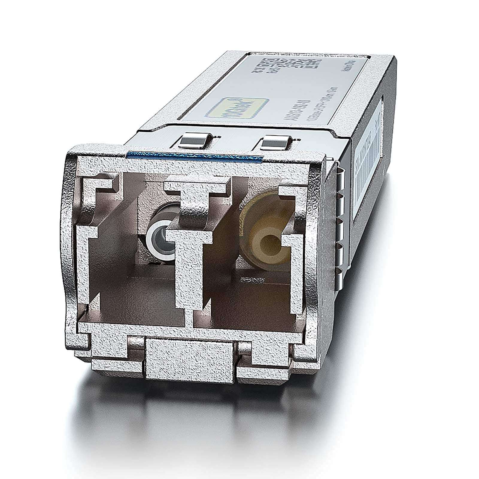 1 Pack of 1-Meter LC to LC OS2 Fiber Patch Cable & 2 Pack of Industrial Grade 10GBase-LR SFP+ Transceiver 4