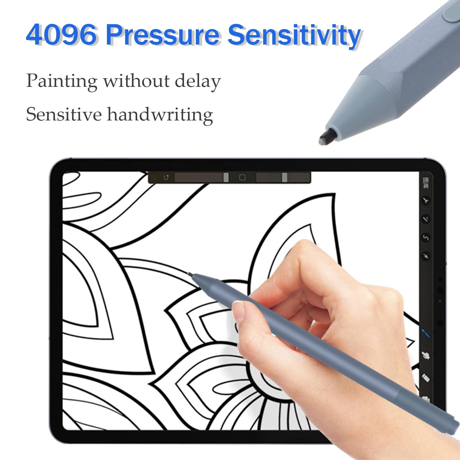 Model 1776 Pen Compatible for Microsoft Surface Pen 1776 Compatible with Surface Book 1/2/3,Surface Studio 1/2,Surface Laptop 1/2/3/4,Surface Go 1/2,Surface Pro 3/4/5/6/7,Surface Laptop Go,Ice Blue 4