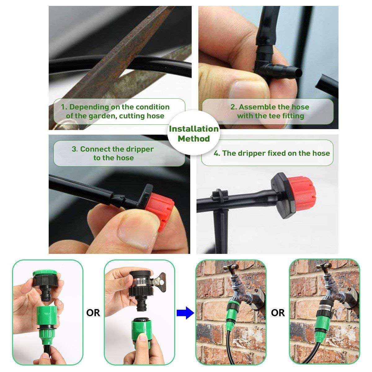 DIY Crafts 10 Pcs Sprinkler Kit, Ready To Fit Kit, Sanitize Kit Mist Sprinkler Fan Misting Kit Sanitize Ready-F (10 Pcs Sprinkler Kit, Ready To Fit Kit) 6