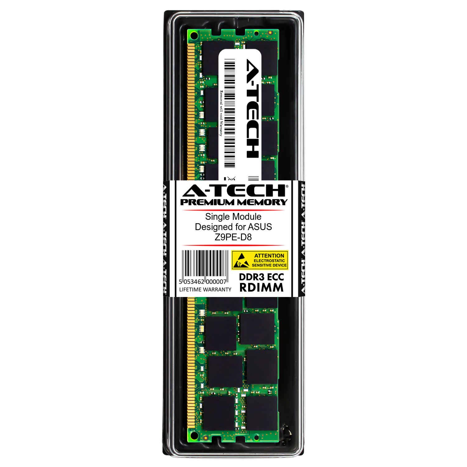 A-Tech 16GB for ASUS Z9PE-D8 (1 x 16GB) PC3-12800 (DDR3-1600) ECC Registered RDIMM 240-Pin 2Rx4 1.35V Server Memory RAM 2