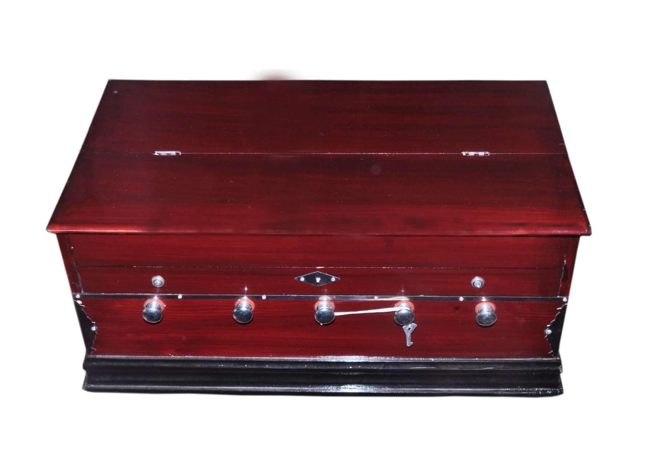 Sharma Musical Double Bellow 39 Keys Bass Reed Linden Wood Harmonium 4