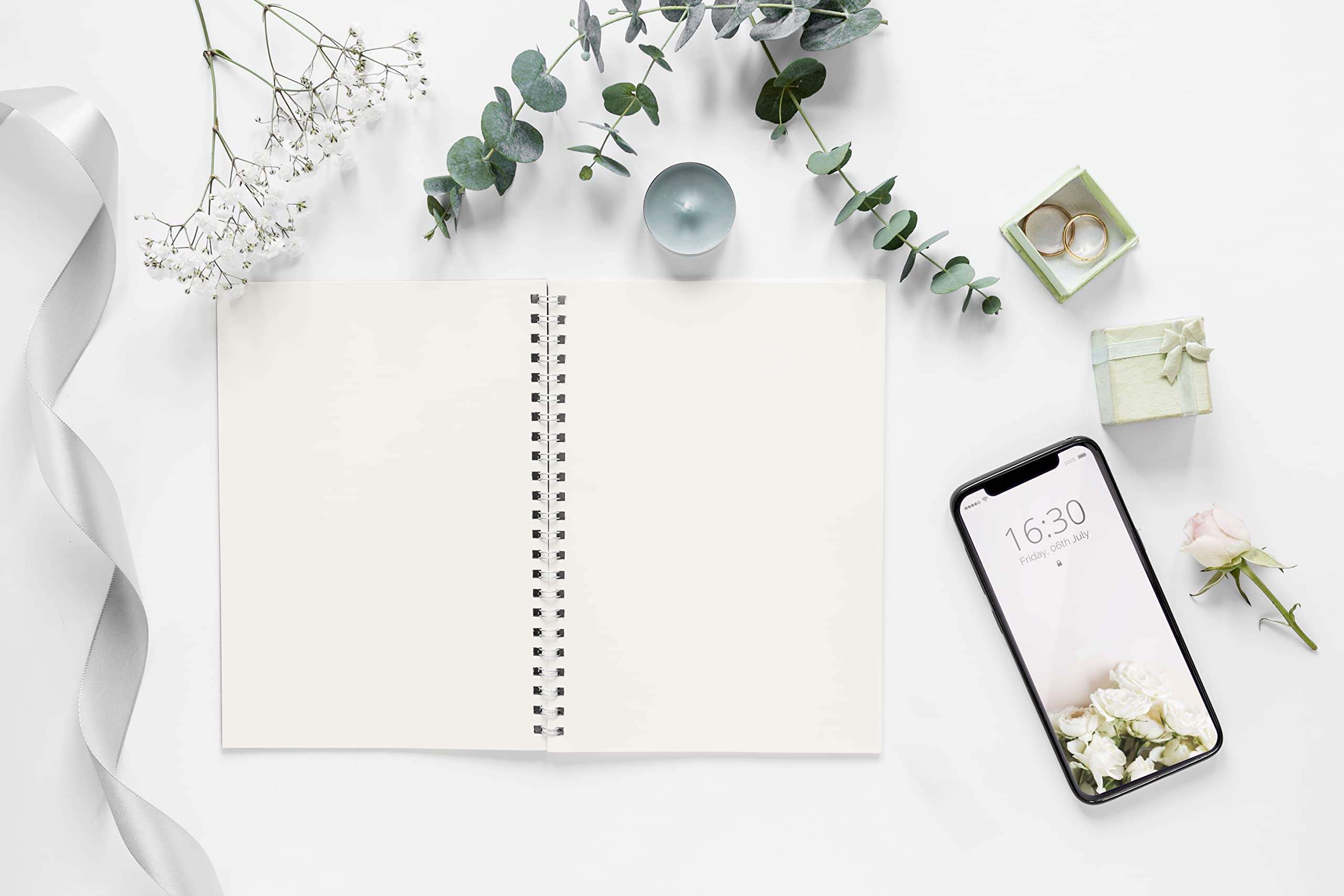 LAURET BLANC Spiral Notebook Journal Unruled- A5 Size, 160 Plain pages, 90 GSM Natural Shade, Softcover (Style 8)… 3