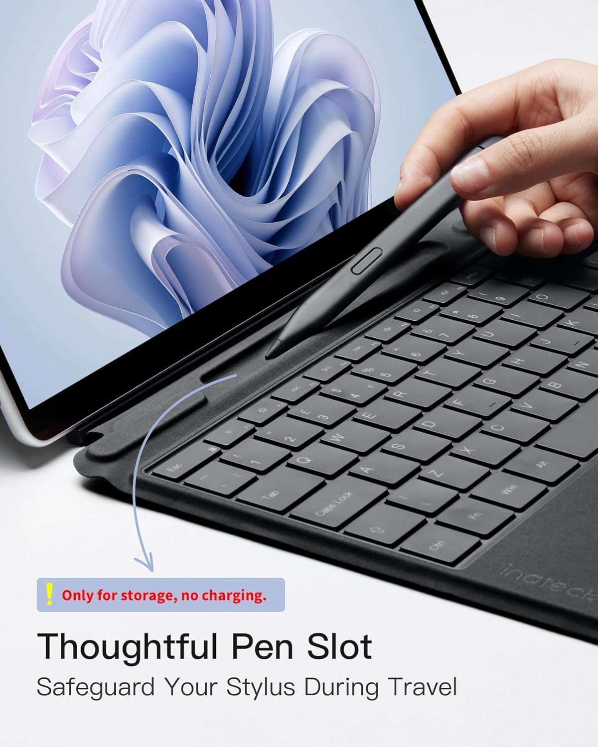 Microsoft Surface Pro 11 2024, 13-inch Touchscreen 2-in-1 Laptop, Snapdragon X Plus, 16GB, 512GB, with Inateck Bluetooth Backlit Keyboard with Touchpad & Pen Holder – 2-in-1 Laptop & Tablet (Sapphire) 4