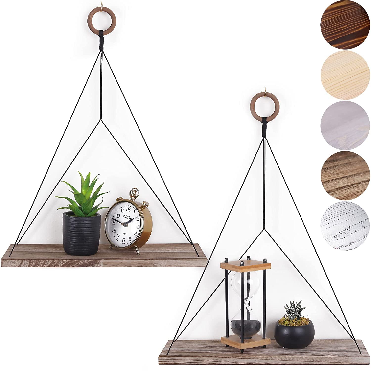 ACN Kohinoor Macrame Wall Hanging Decor Shelf | 58 | Woven Art for Home Decoration,Apartment, Dorm, Bedroom, Living Room, Nursery, Party Decoration 16 X 5 X 22 Inches, 1-Pcs (Style 58) 4