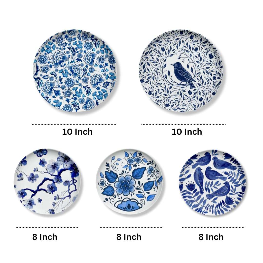 7 Decore Ceramic Plates for Wall decorartion & Home Decoration | Perfect for Living Room, Dinning Room & Bed Room | Hotel & Cafe Decor | Delft Art Design | Ideal Gift Option 5