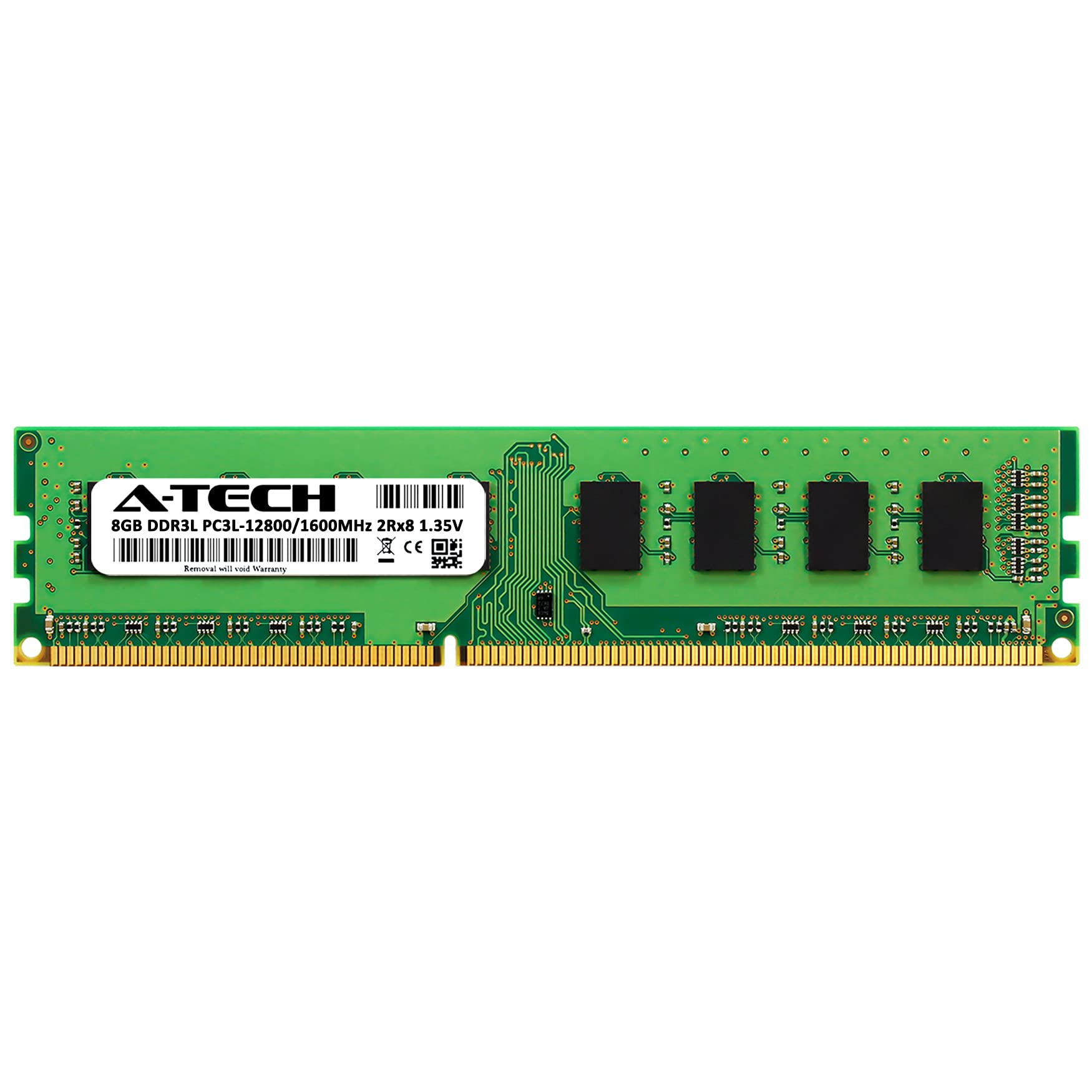 A-Tech 8GB RAM Replacement for Samsung M378B1G73CB0-YK0 | DDR3/DDR3L 1600MHz PC3L-12800 2Rx8 1.35V UDIMM Non-ECC 240-Pin DIMM Memory Module 2