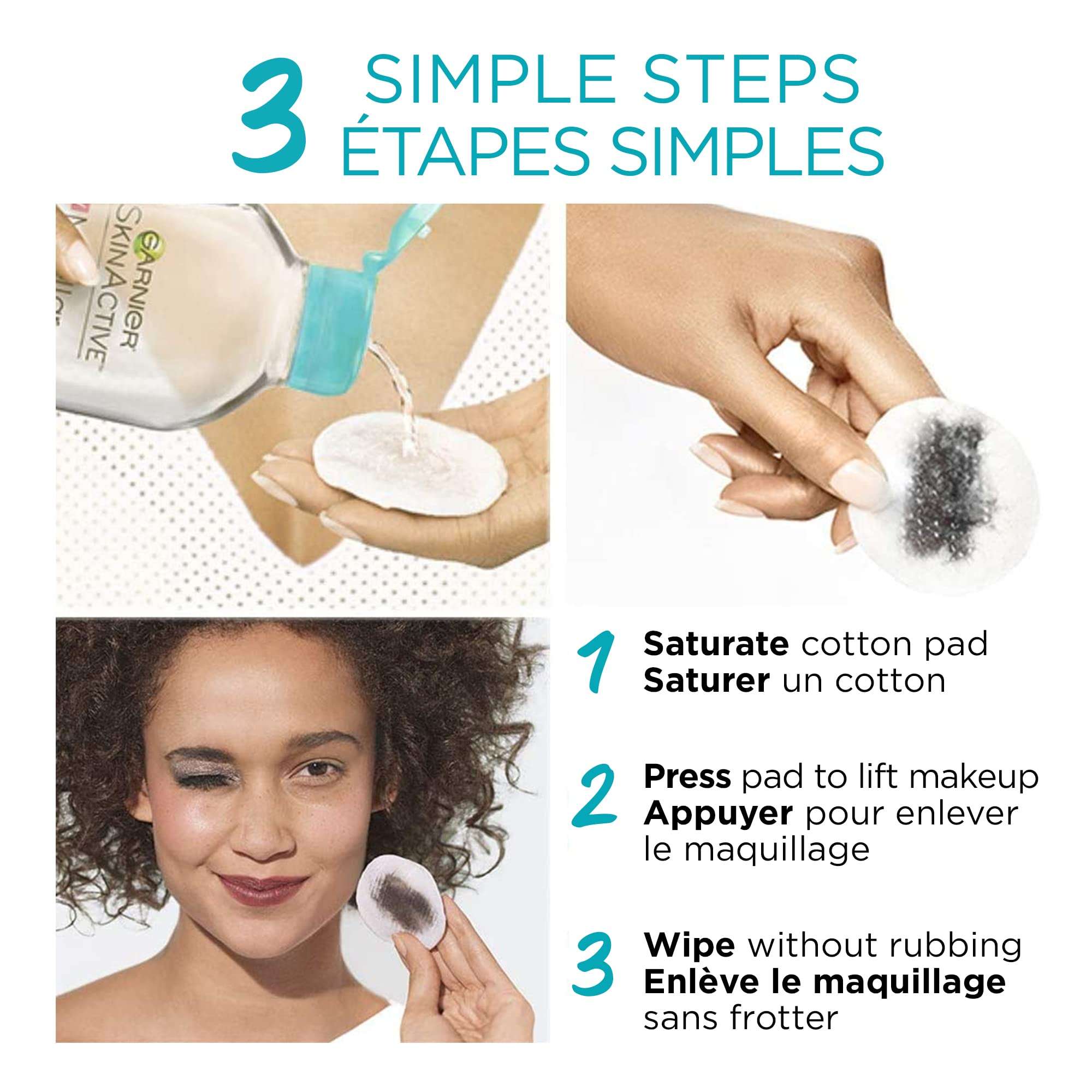 Garnier SkinActive Micellar Cleansing Water, For Waterproof Makeup, 3.4 Fl Oz 6