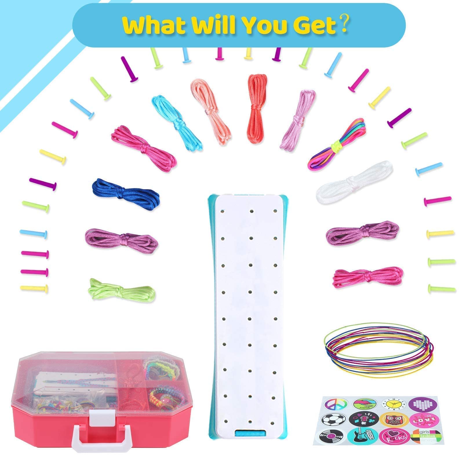 BEMITON Friendship Bracelets Making Kit & Dinosaur Toys Race Car Track, Flexible Dinosaur Train Toys, STEM Education Christmas Birthday Gifts for Boy & Girls Age 3-7, 8-12 4