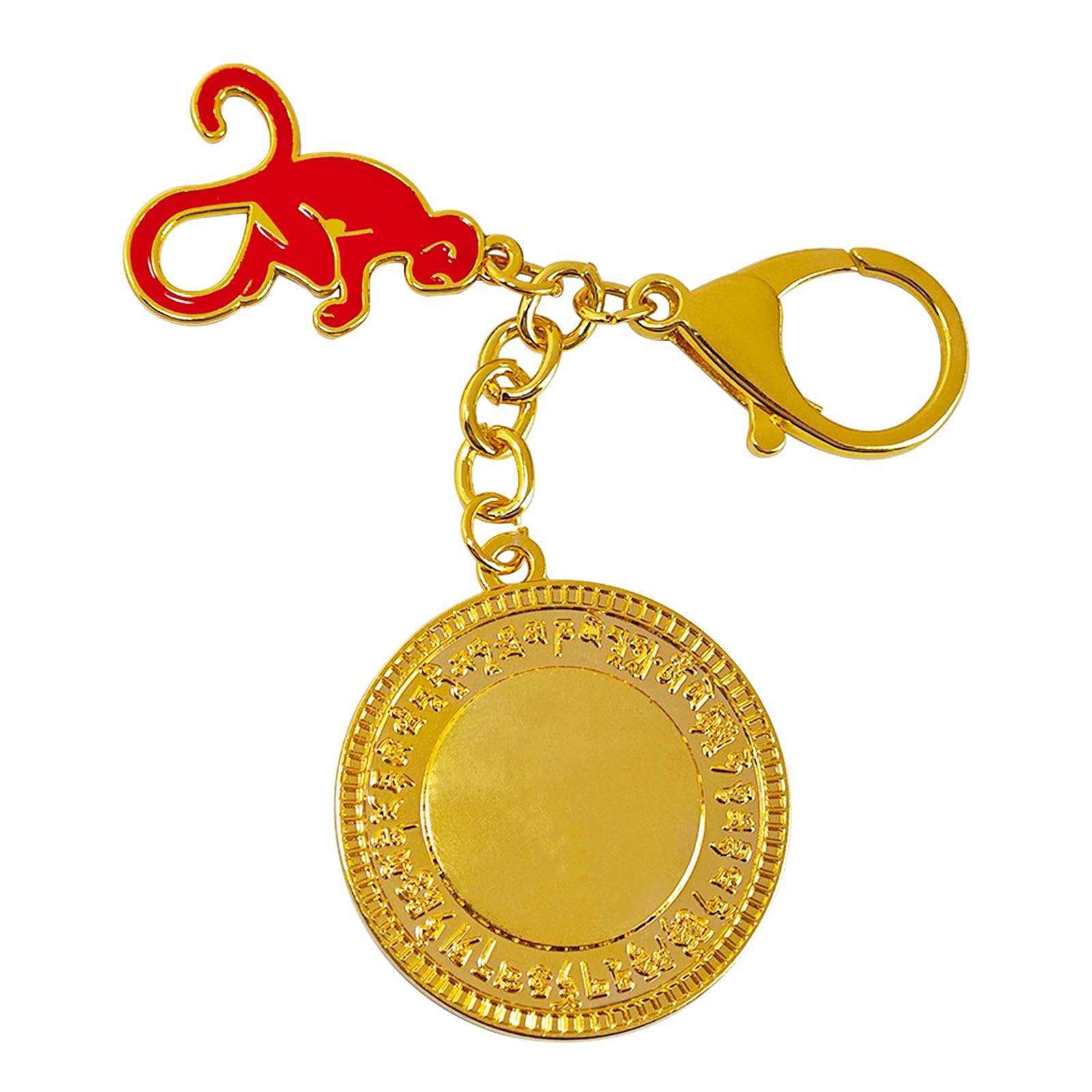 2025 Fengshui Monkey keychain The 4 Elements Cross With Monkey Keychain w5638 6