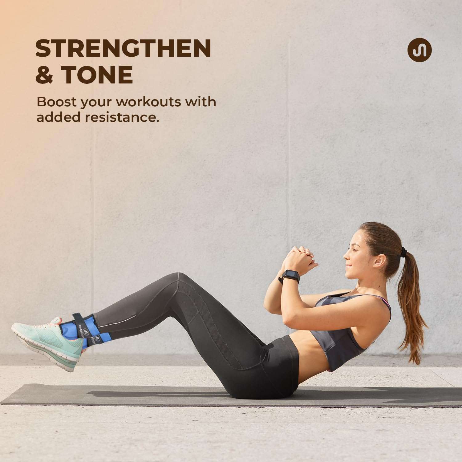 Bodyband 1kg X2 Pcs Wrist & Ankle Weights, Neoprene Resistance, Black, Velcro Strap, Strength Training, Unisex, Wearable Weight 4