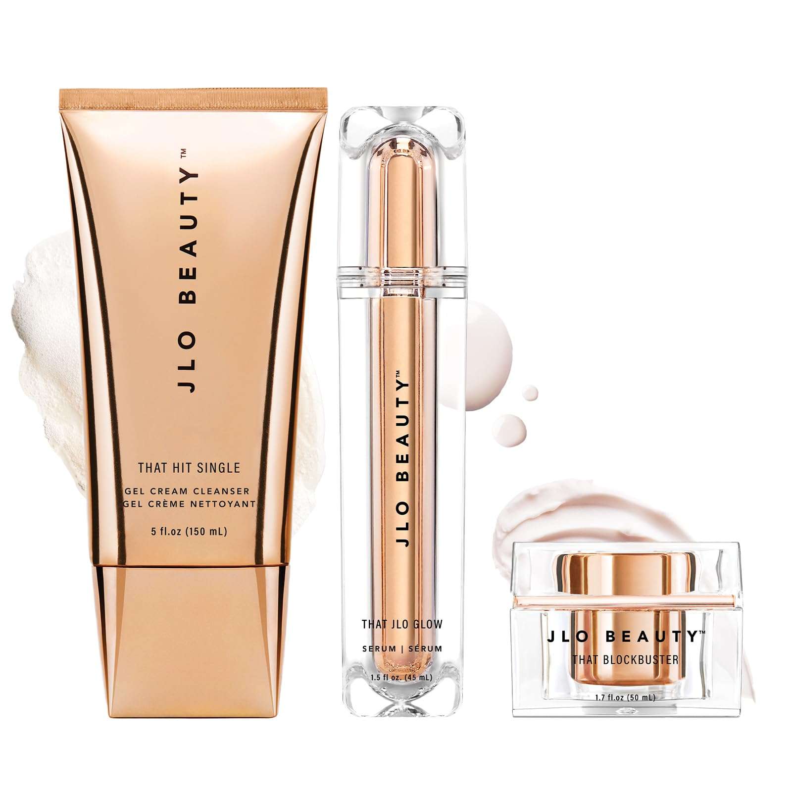 JLO BEAUTY That JLo Starter Kit | Includes Serum, Cleanser, and Cream, Gently Tightens, Clears, and Hydrates for Smooth, Radiant Skin 1