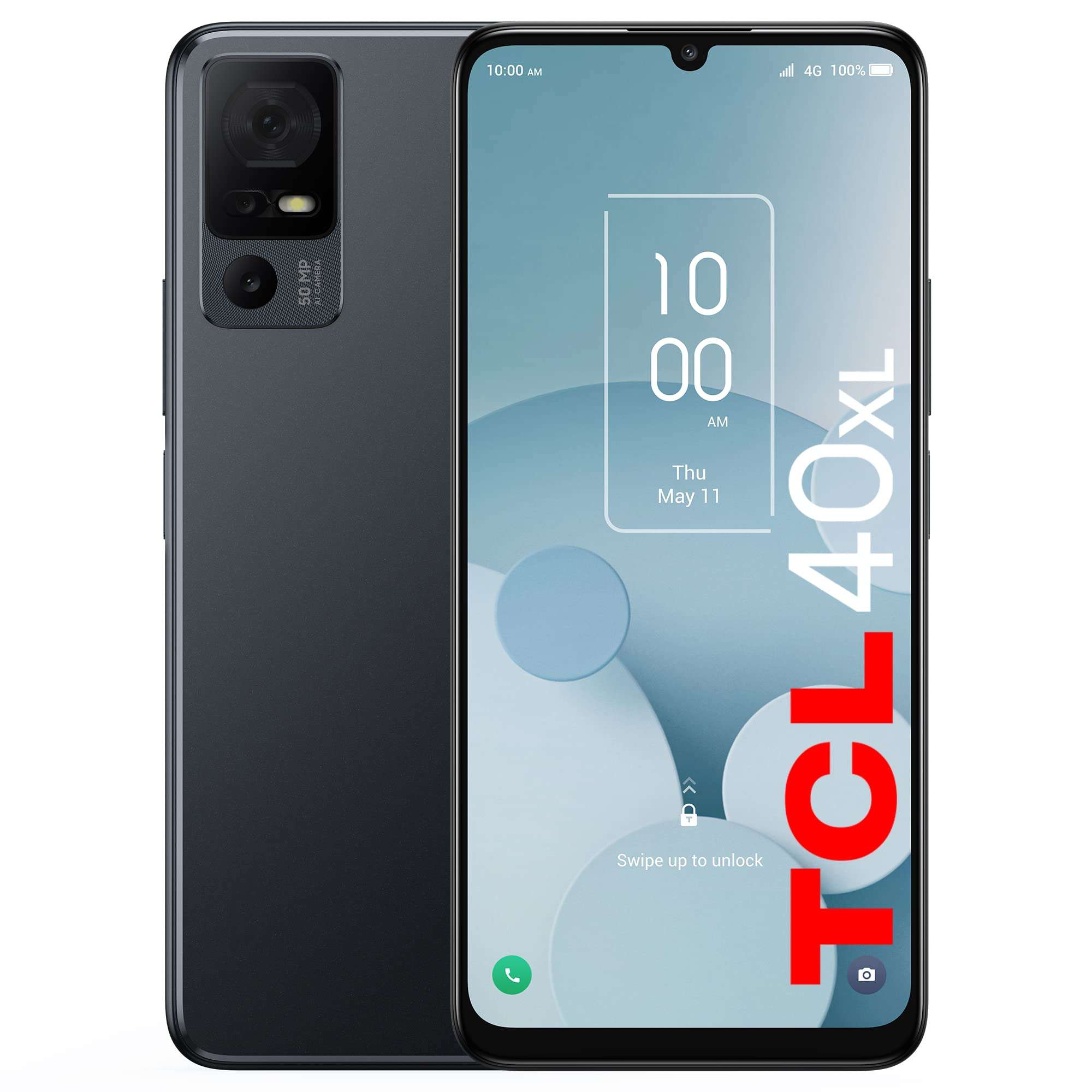 TCL 30 5G Unlocked Smartphone, 4/128GB, 50MP Camera, 5010mAh Battery, 6.7" FHD+ AMOLED Display, Android 12, US Verizon, Single-SIM, Tech Black 1