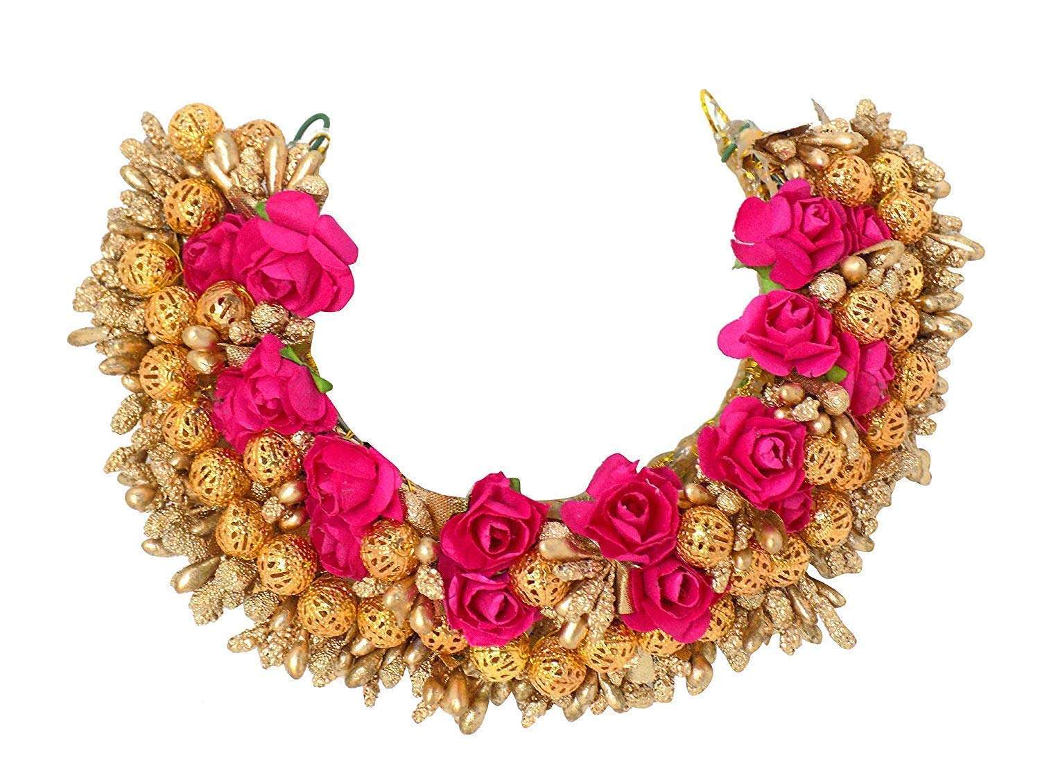 Leysin Flowers Hair Gajra Juda Veni Accessories For Women And Girls Pack Of 1 1