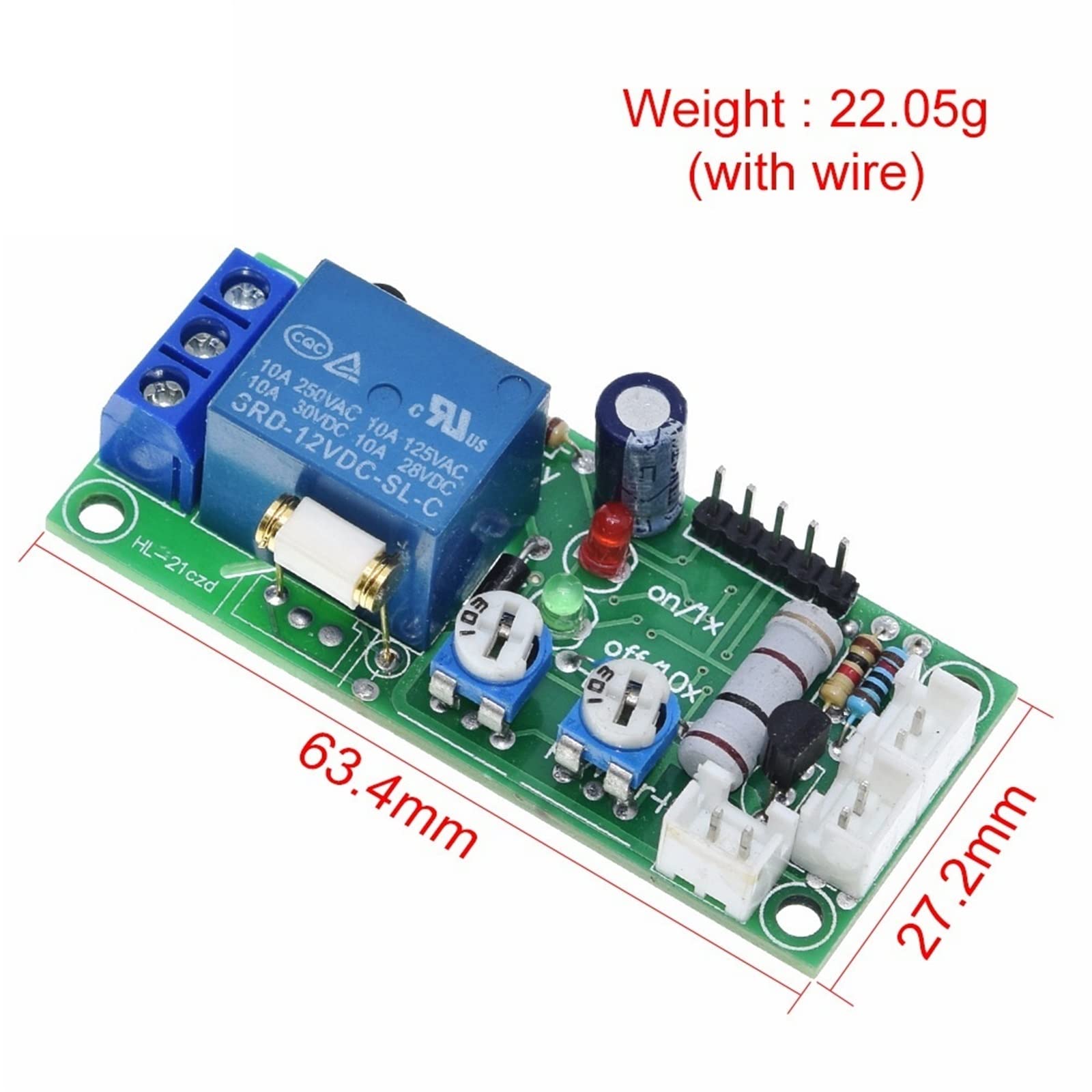 KENID 1PCS Vibration Module/Vibration Sensors Relay Switch Sensitivity and The Time Delay Adjustable (D2A1) 12V 6