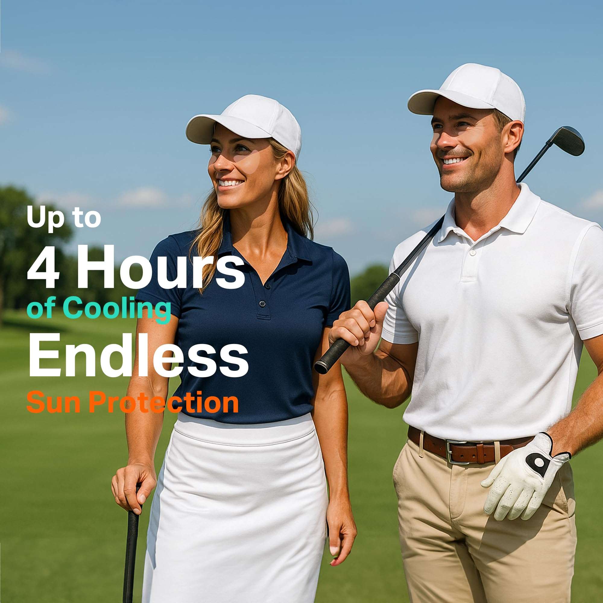 Sun Patch 4PK, Reusable Under Eye UV Protection for Golf, Hiking, Driving, Outdoor Sports | Cooling Sunblock Patches, Scar & Sun Damage Protection, Mother's Day Gift (Women 4PK) 5