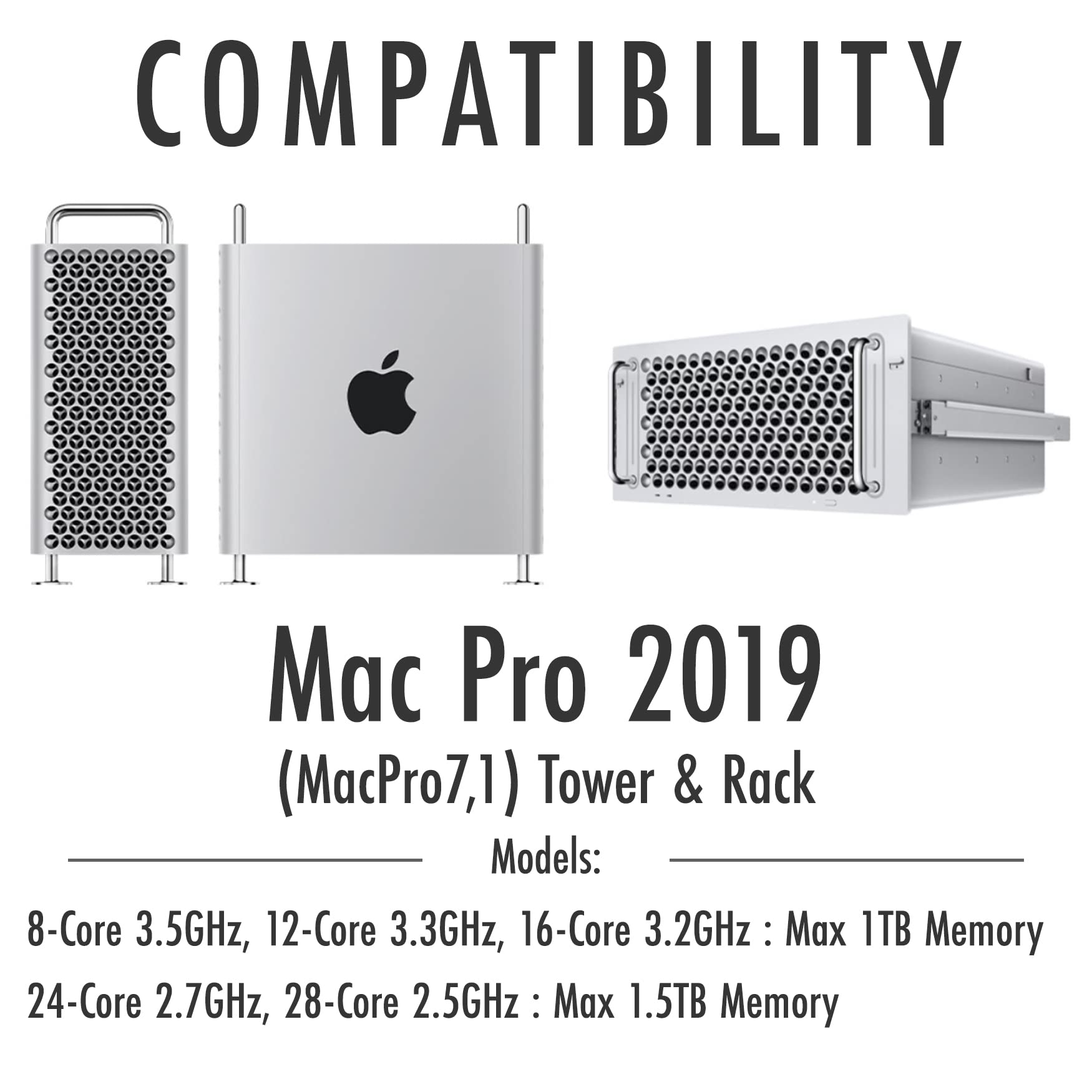 A-Tech 64GB RAM for Apple Mac Pro 2019 | DDR4 2933MHz PC4-23400 ECC LRDIMM 4Rx4 1.2V 288-Pin Load Reduced DIMM Memory Upgrade 3
