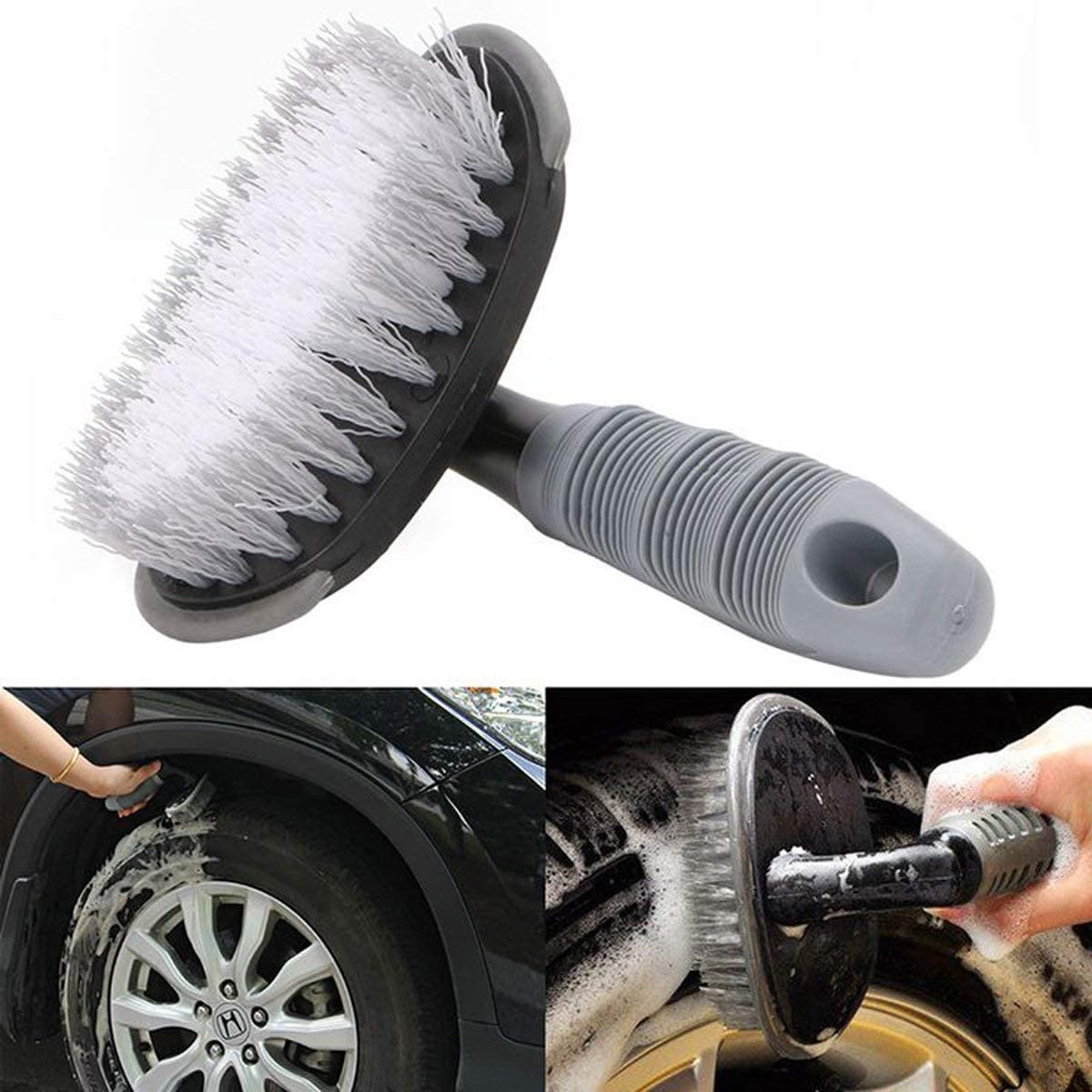 GLIVE (LABEL) Car Wheel Rim Brush Clean Wash Useful Brush Car Truck Motorcycle Bike Cleaning Brush 6