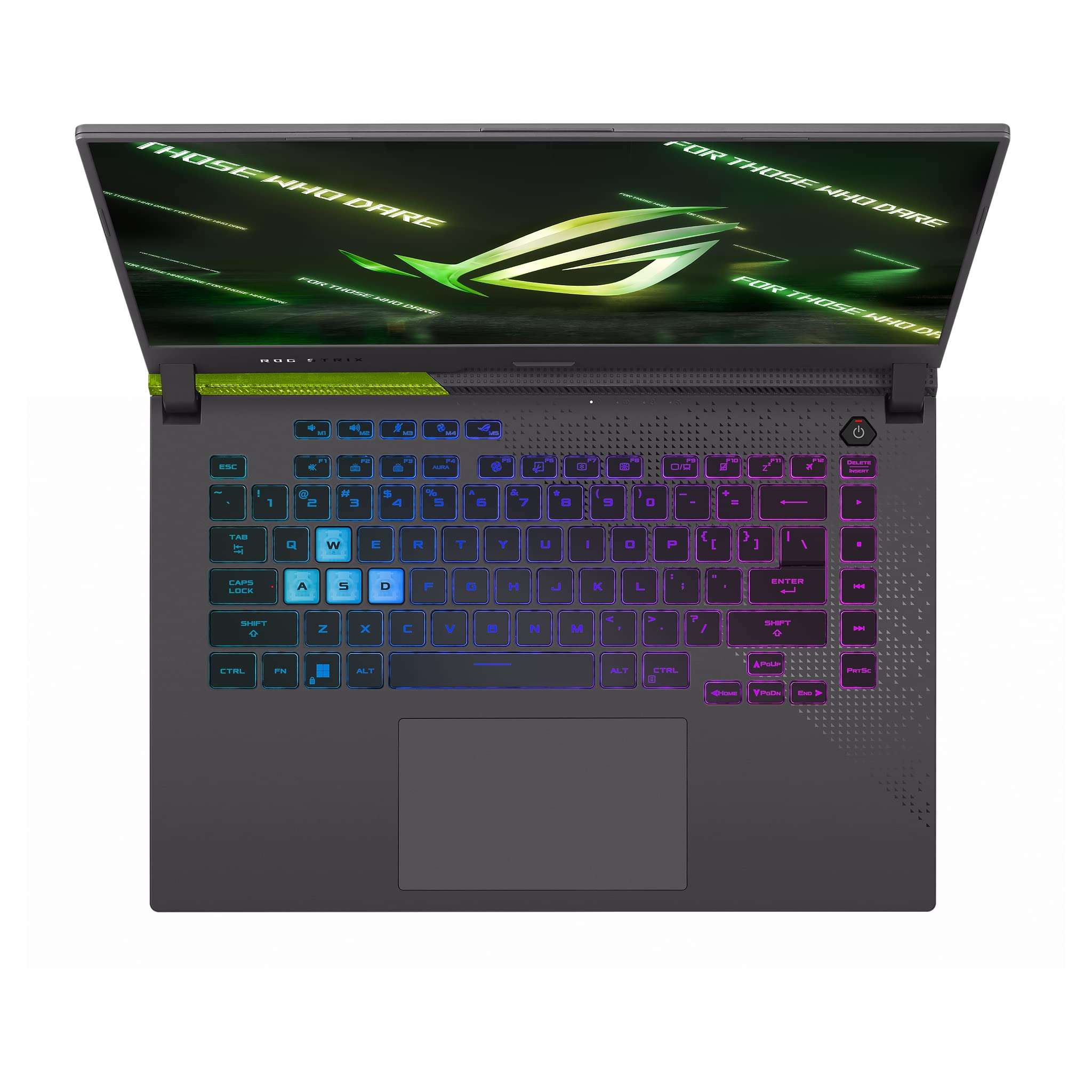 Saco Keyboard Silicone Skin Cover for ASUS ROG Strix G15 2021 Gaming Laptop 15.6", ASUS ROG Strix G15 G513 G513QR G513QR-ES96 [Not Fit for 2020 ASUS ROG Strix G15] 15.6 inch Laptop - Transparent 3