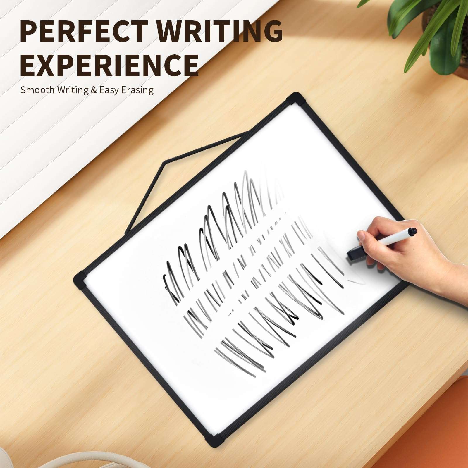 Monthly Calendar Dry Erase Board, 16"x12" White Board Dry Erase for Wall, Small Hanging Dry Erase Board, Double-Sided White Board for Home, Office, or School 5