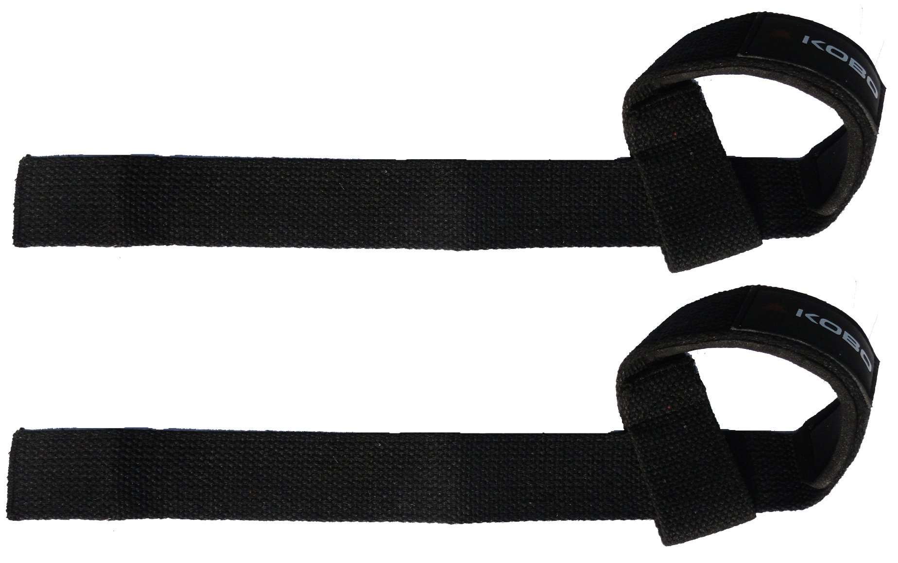 Kobo WTA-03 Power Cotton Gym Support (Black)&Kobo WTG-05 Leather Gym Gloves, Large (Black) 4