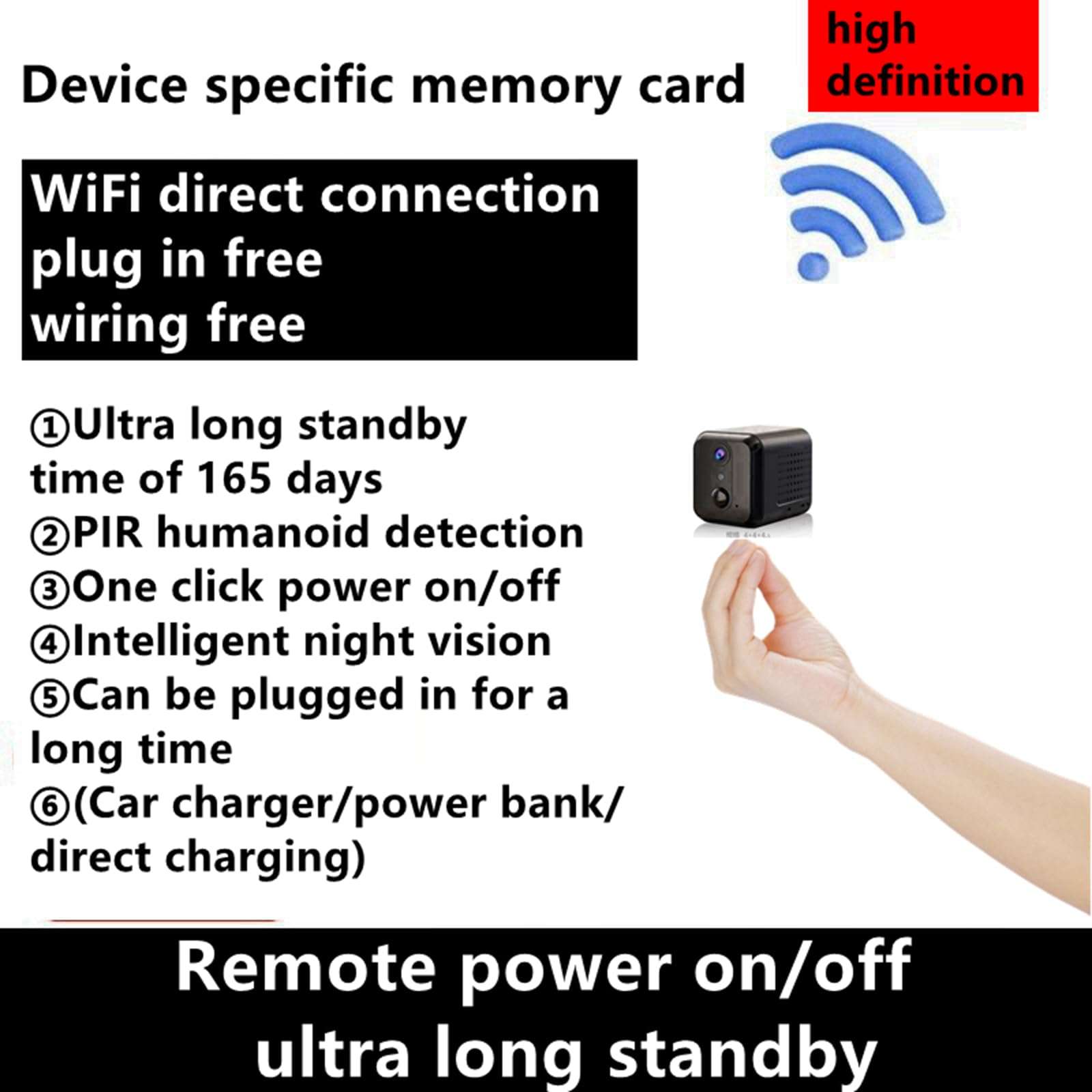 Security Camera 2K WiFi Indoor Camera 100 Days Standby Battery Life Cloud & SD Storage Clear Night Vision AI Motion Detection Real-Time Record Security Wireless Surveillance Camera Very Good. 4