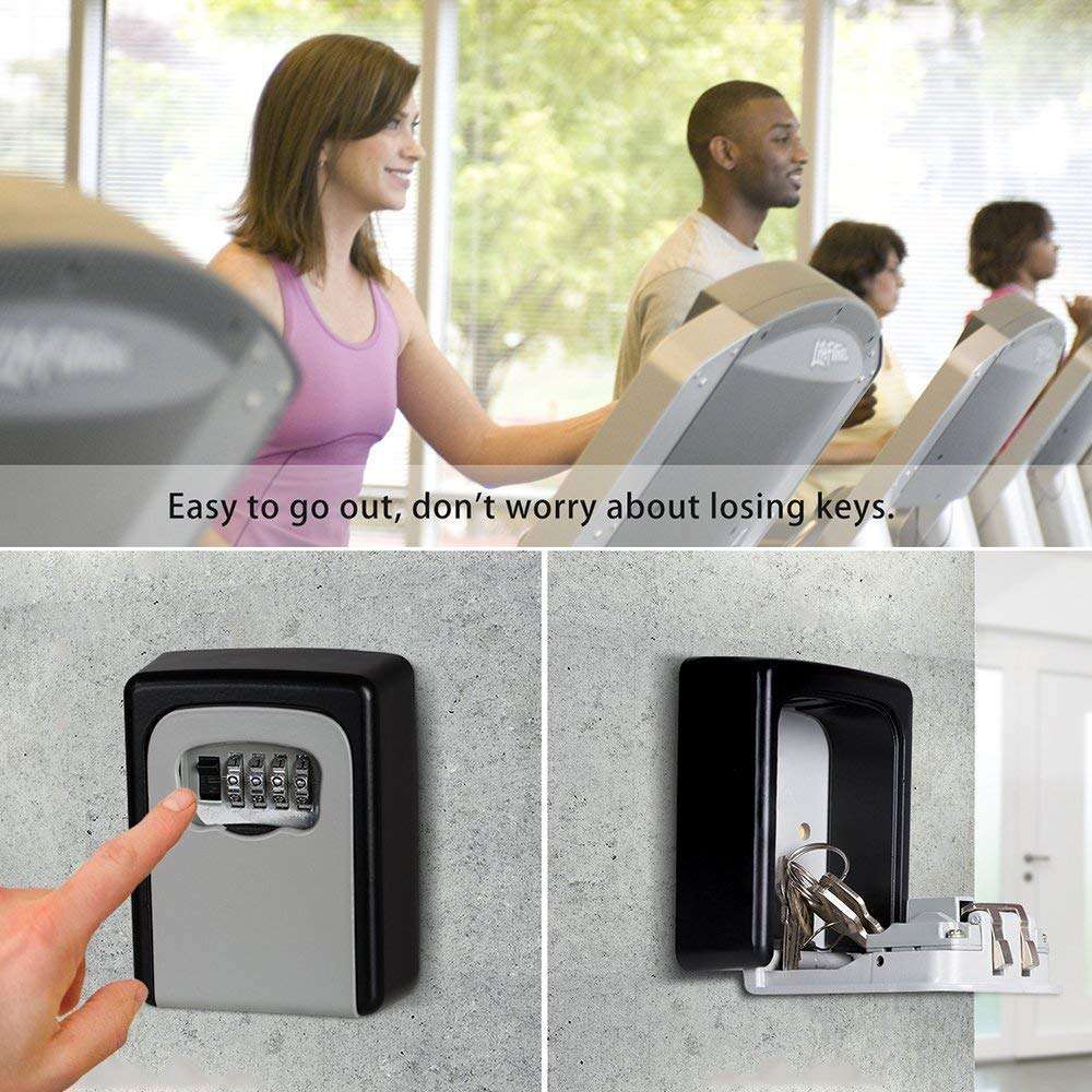 Breewell New 2020 Combination Key Safe Outdoor Storage Box with Code Password Security Lock | Multicolour 3