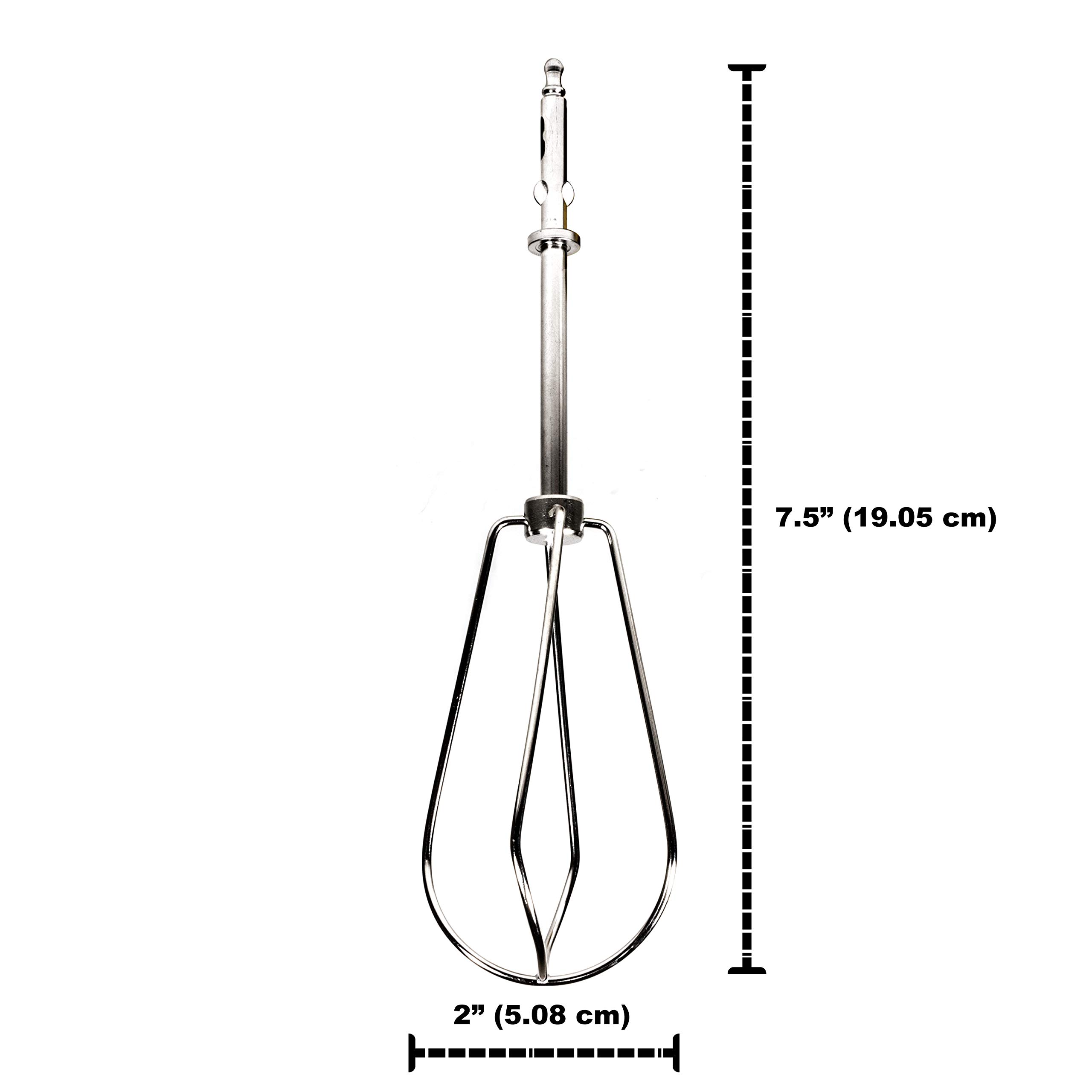 Univen Stainless Steel Beaters Compatible with Cuisinart CHM Series CHM-3 CHM-5 CHM-7 HM-50 HM-70 HM-90 3