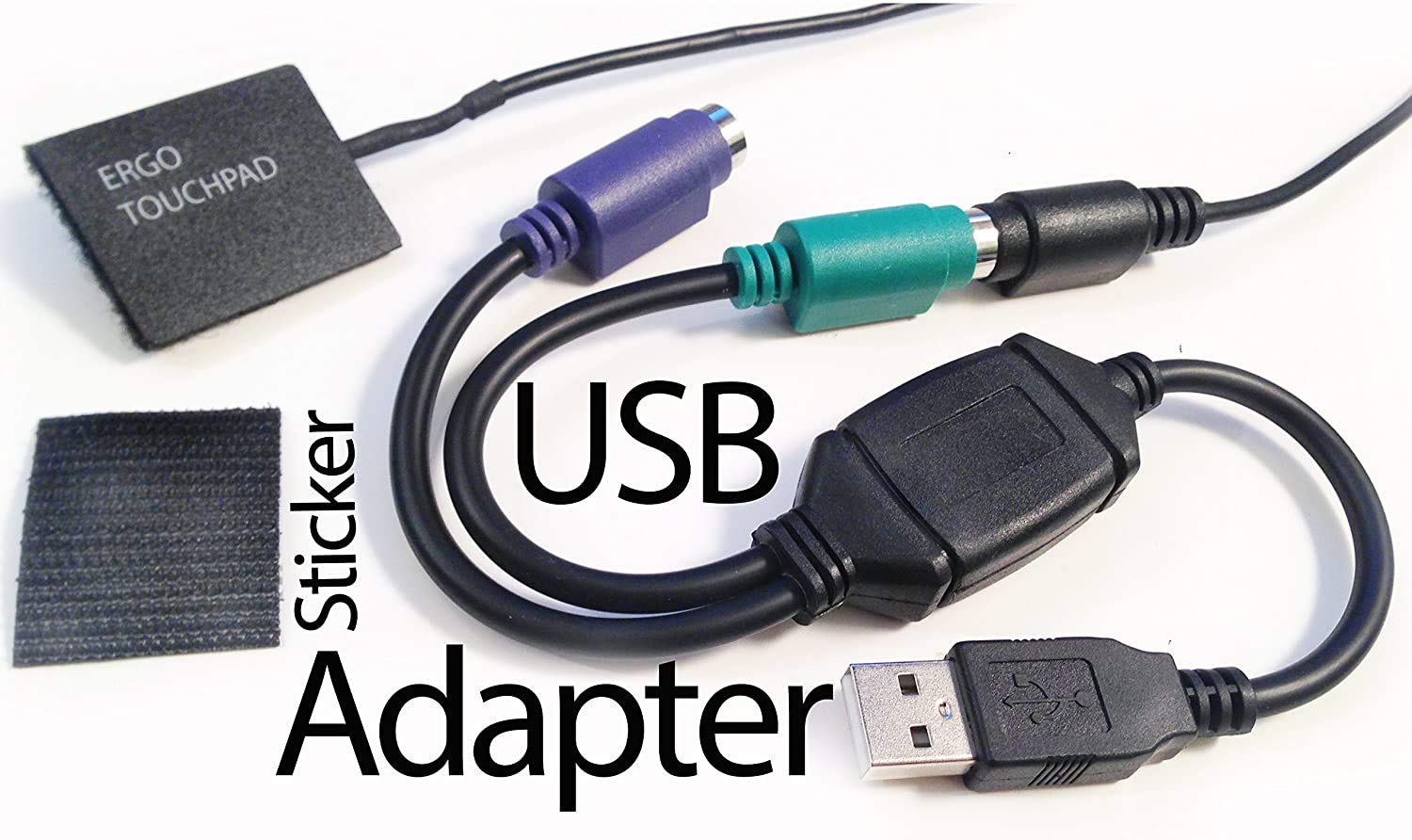 Mini USB Computer Touchpad, Trackpad, Mouse, Wired, 1.1 x 1.3 inches Ergo Touchpad ETP001MTPUSB 3